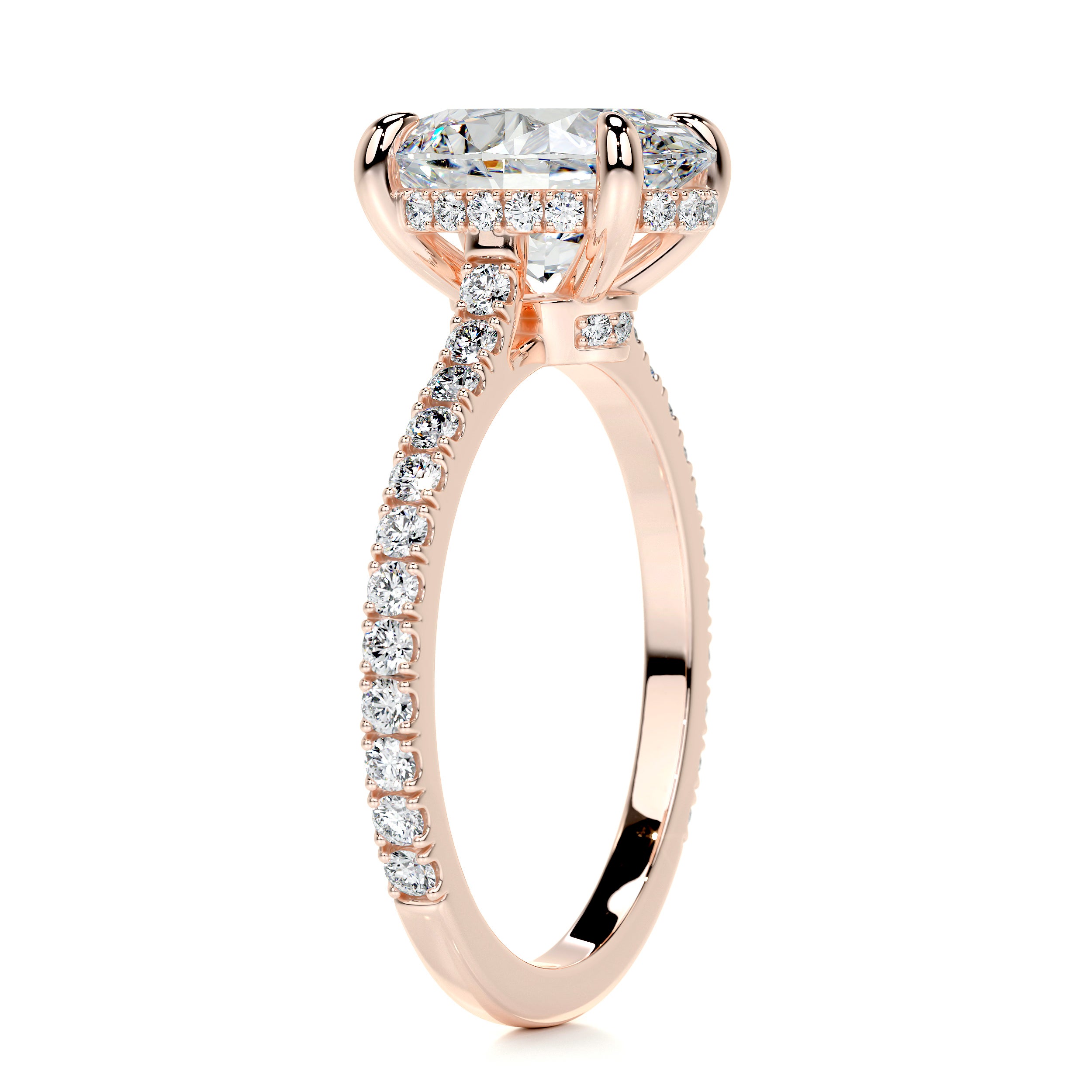 Dionne Moissanite & Diamond Ring -14K Rose Gold、mySite、hinf8tx79