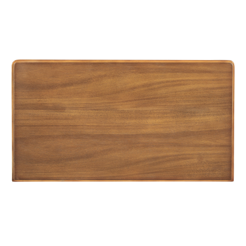 TREXM Narrow Console Table, Slim Sofa Table with Three Storage Drawers and Bottom Shelf for Living Room, Easy Assembly (Espresso)、、casual