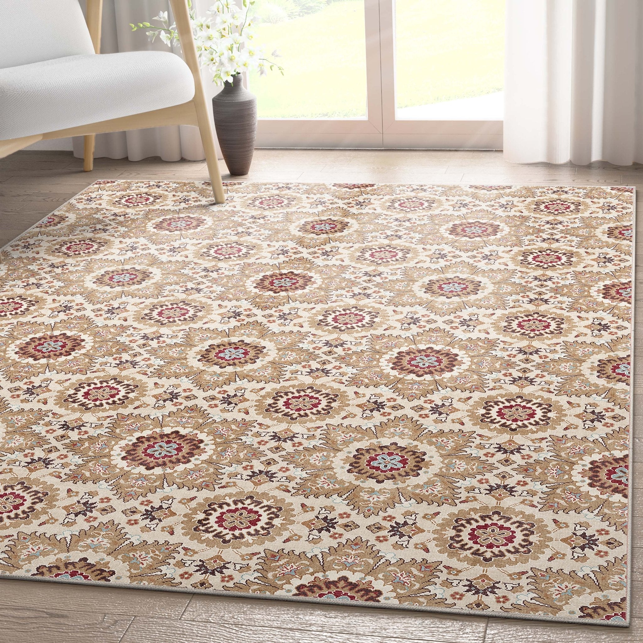Victoria Transitional Mosaic Pattern Flat-Weave Rug、mySite、gigharbornorthrealestate