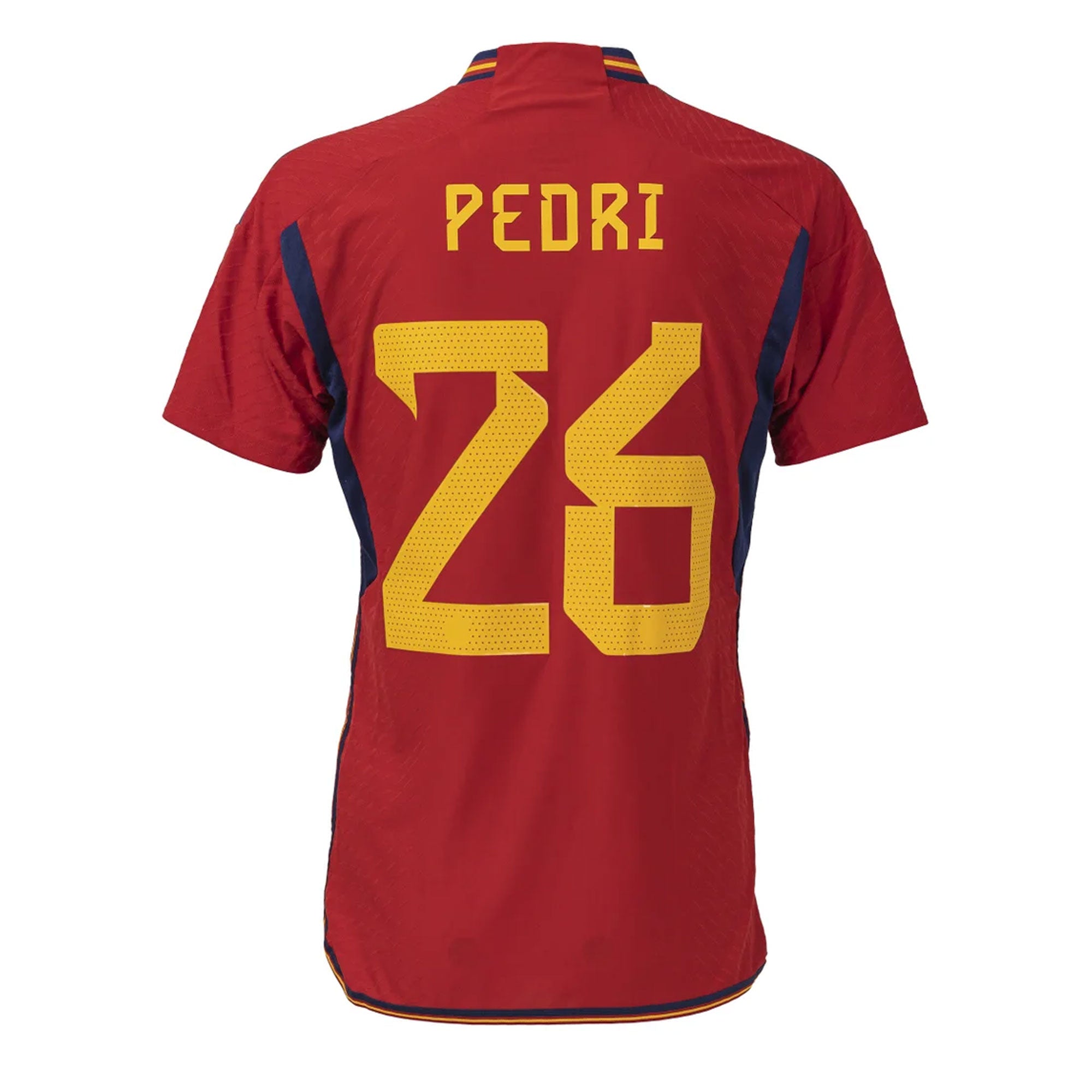 adidas Men's Spain 2022/23 Authentic Home Jersey w/ Pedri #26 Printing、mySite、bottomscart