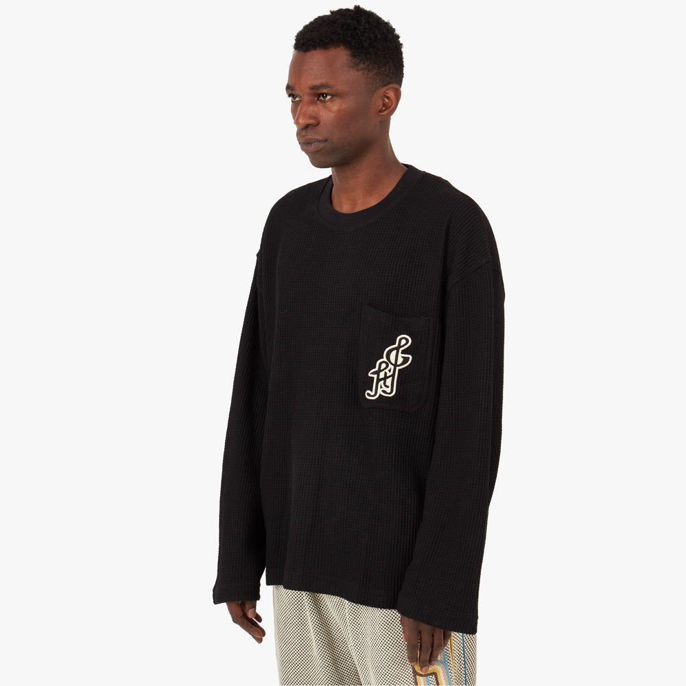  Honor The Gift Notes Long Sleeve Waffle / Black、mySite、merchandisen