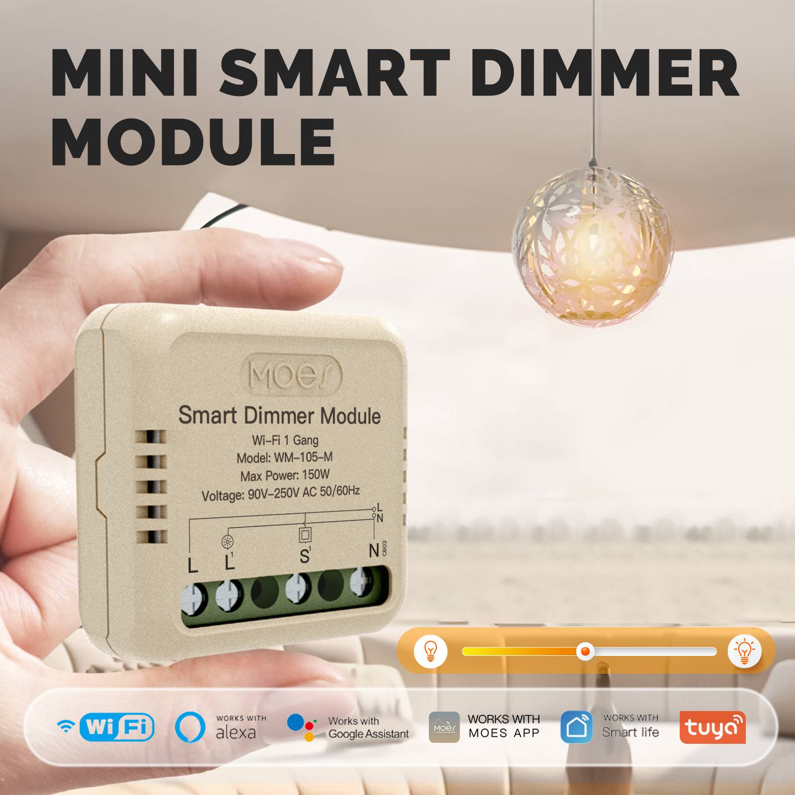 WiFi Smart Dimmer Switch Module Timer Diy Breaker 1/2 Gang、mySite、fannypackpong