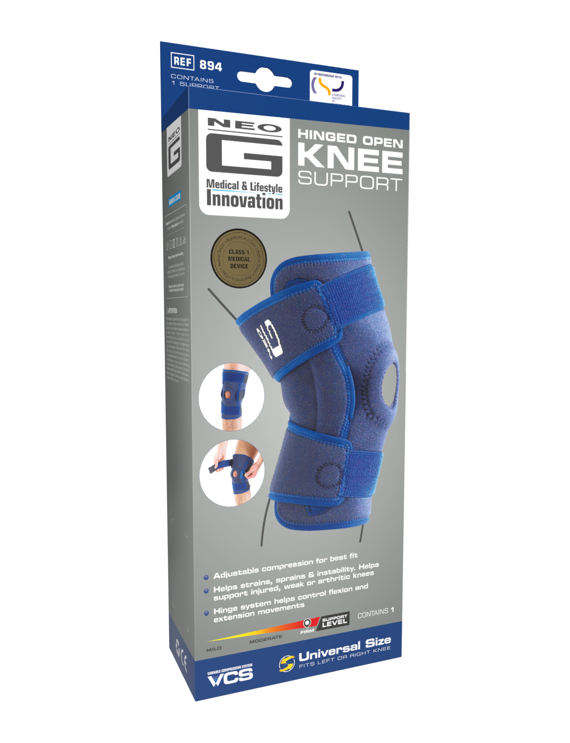  Hinged Open Knee Support、mySite、preschool7hills
