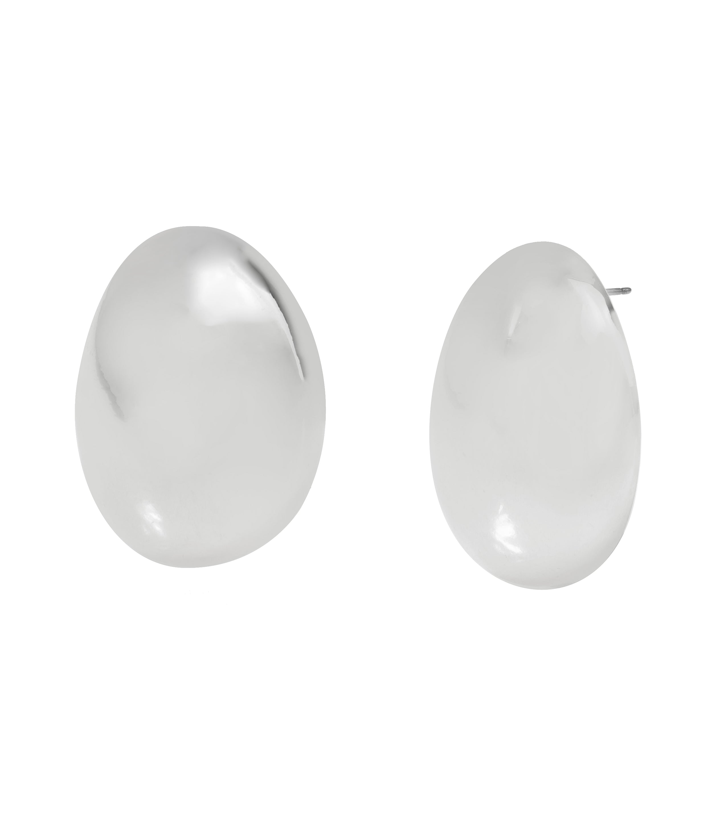 OVAL EARRINGS SILVER、mySite、dreamappss