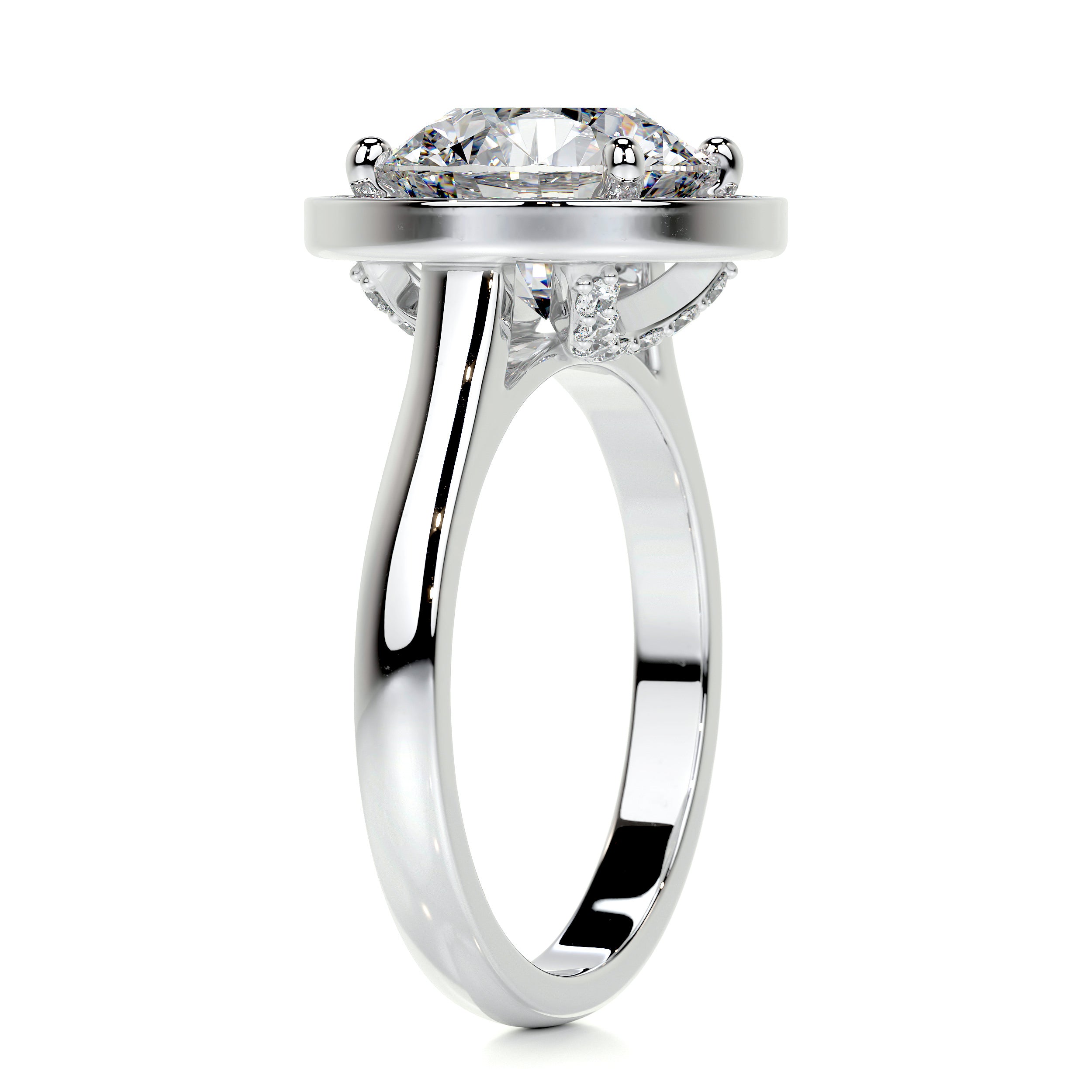 Charlie Diamond Engagement Ring -18K White Gold、mySite、hinf8tx79
