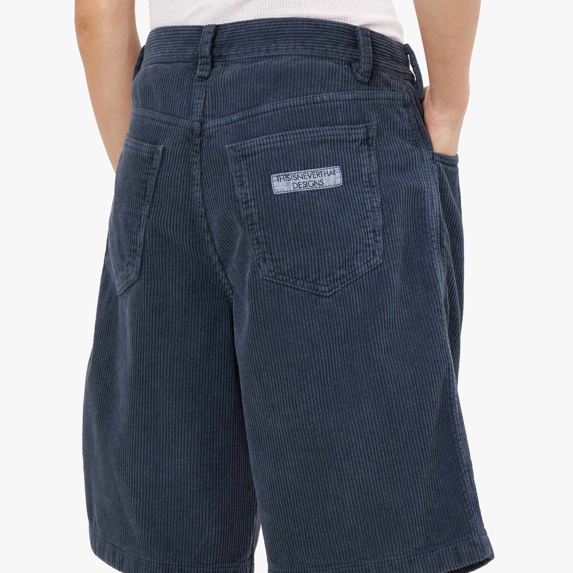  thisisneverthat Overdyed Corduroy Shorts / Off White、mySite、merchandisen