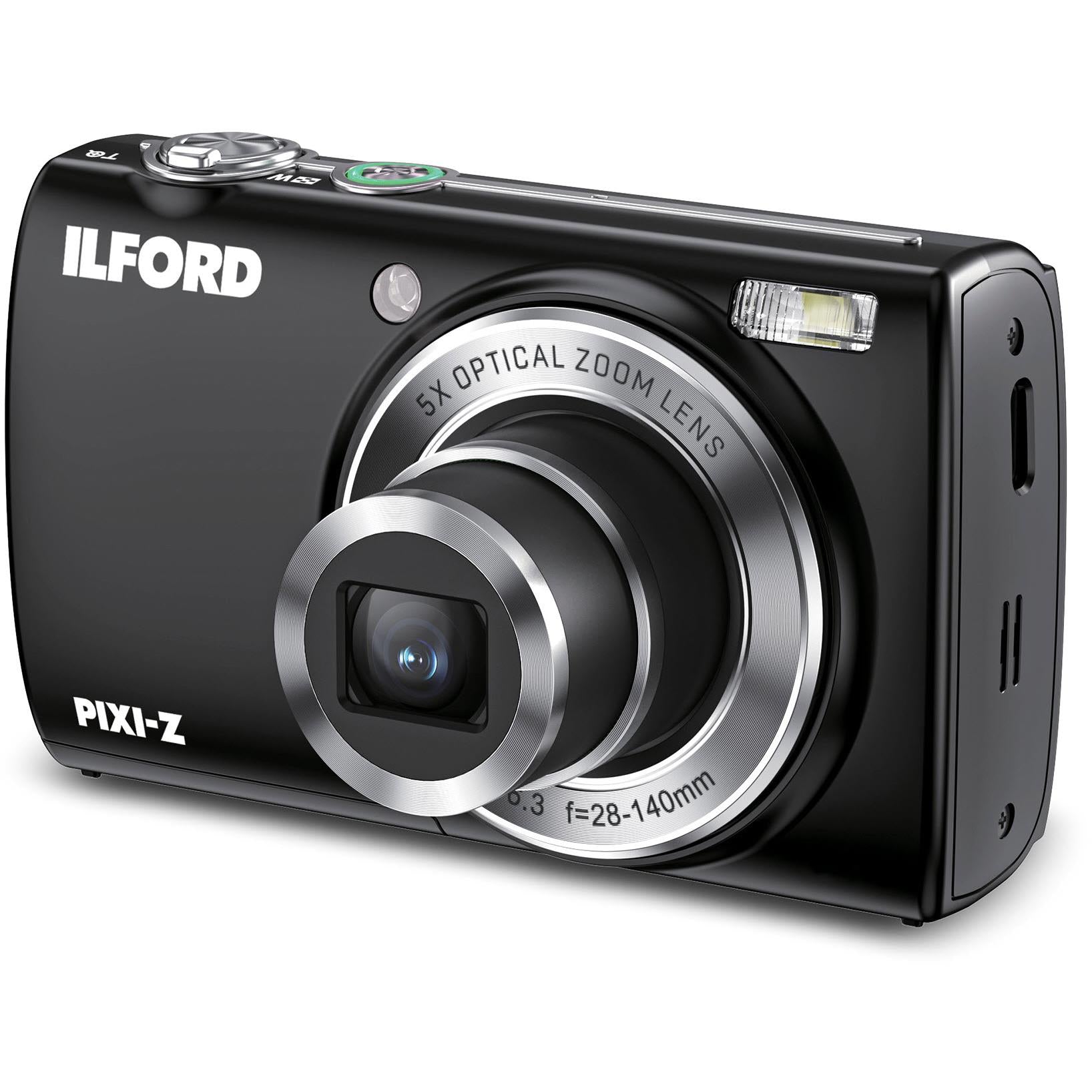 Ilford PIXI-Z 5x Zoom Digital Compact Camera (Black)、mySite、camillekostekn