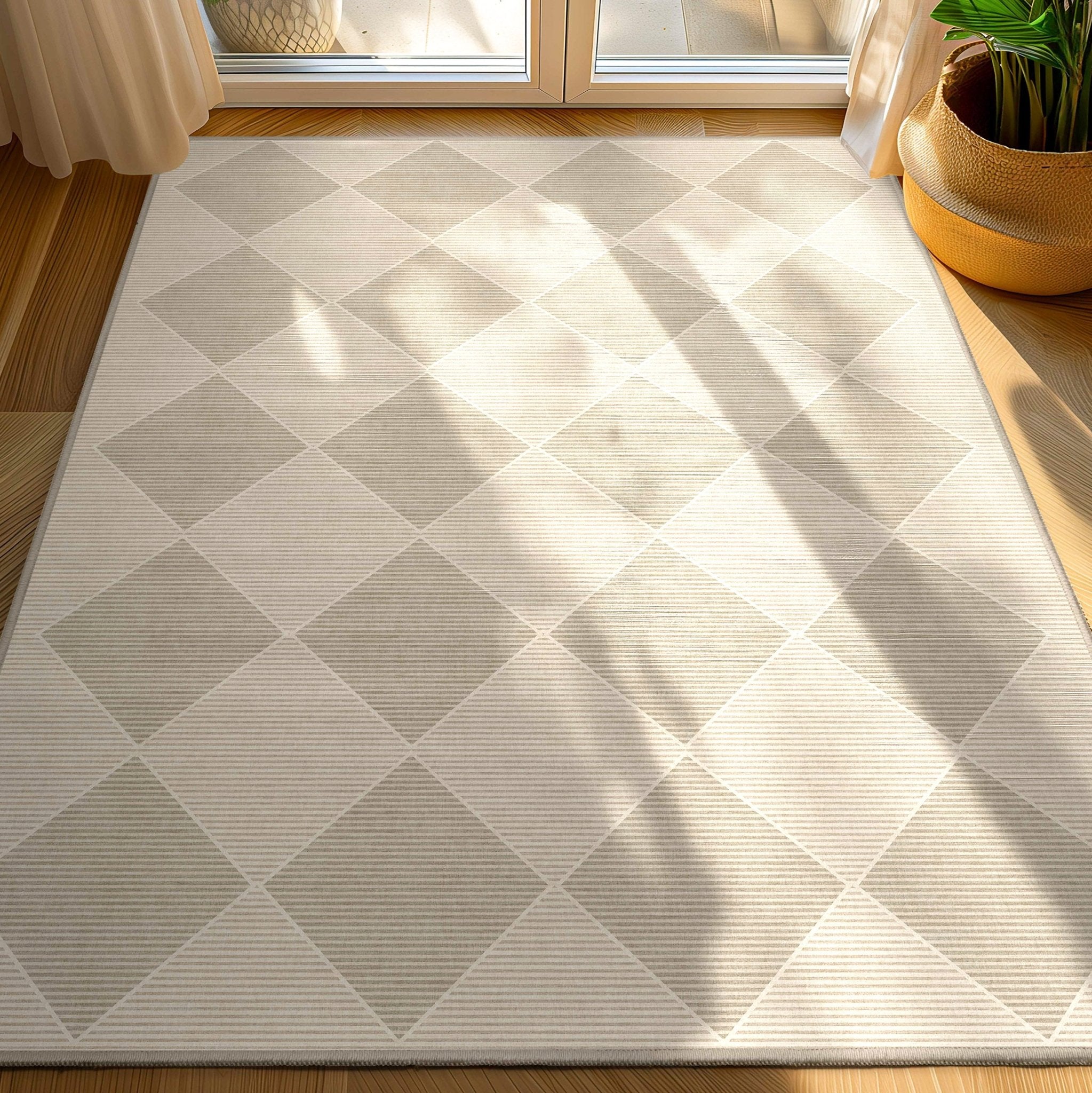 Apollo Basalt Moroccan Diamond Flatwoven Rug – Easy Clean & Durable、mySite、gigharbornorthrealestate
