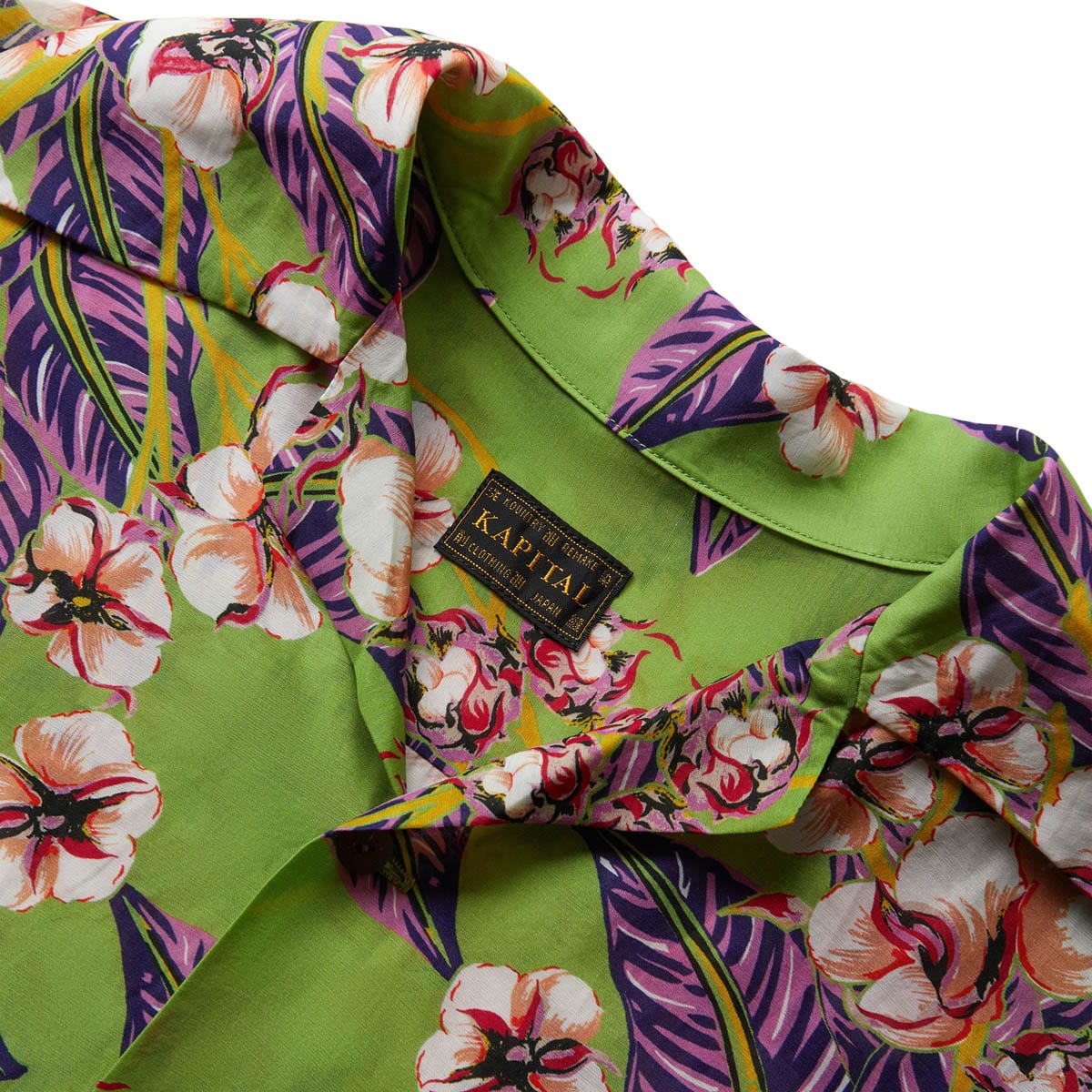 SILK RAYON COTTON-FLOWER WRANGLE COLLAR ALOHA SHIRT、mySite、zt4zffjzw