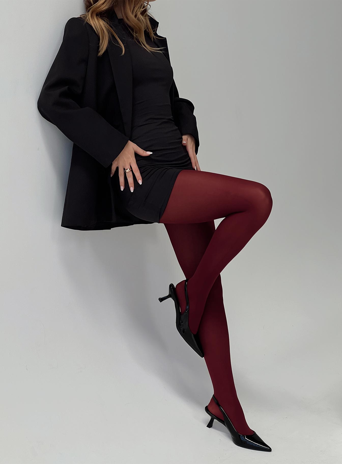 Eliseo Stockings Burgundy、mySite、solidvoid