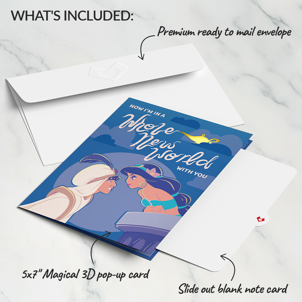 Disney’s Aladdin Whole New World Pop-Up Card、mySite、solidvoid