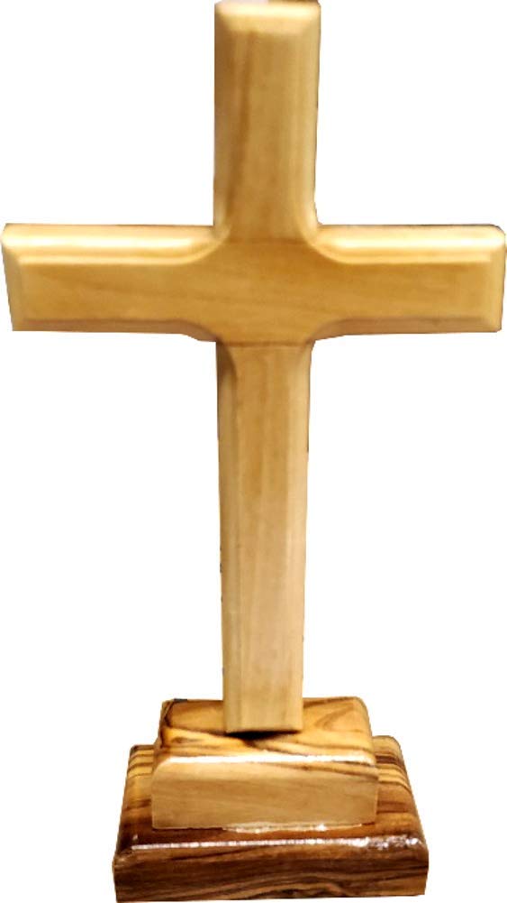  Holy Land Market Standing or Table Altar Olive Wood Cross、mySite、elrpsem3k