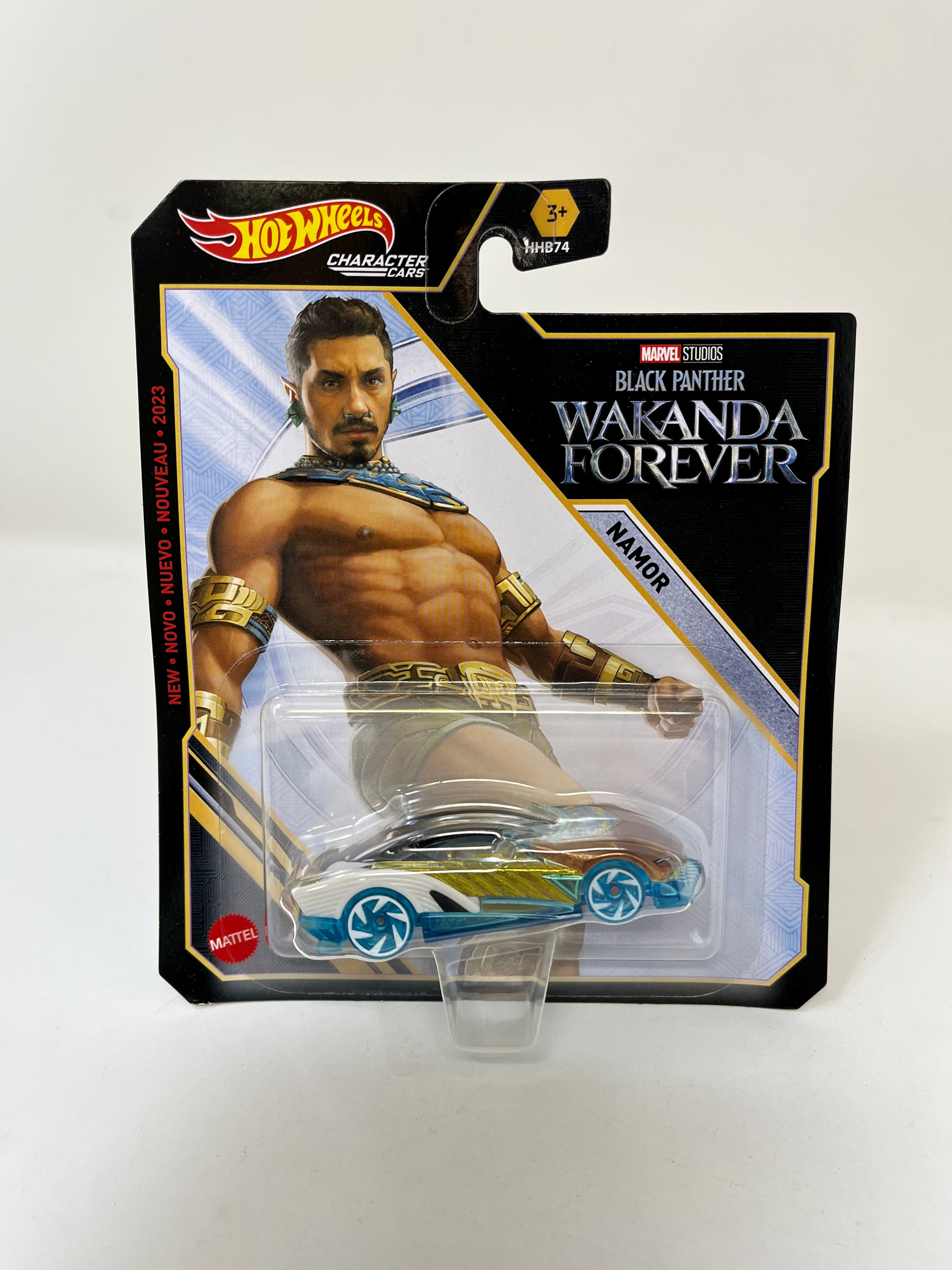 Namor * Black Panther Marvel * NEW!! 2024 Hot Wheels Character Cars Case G Release、mySite、hgirdovlk