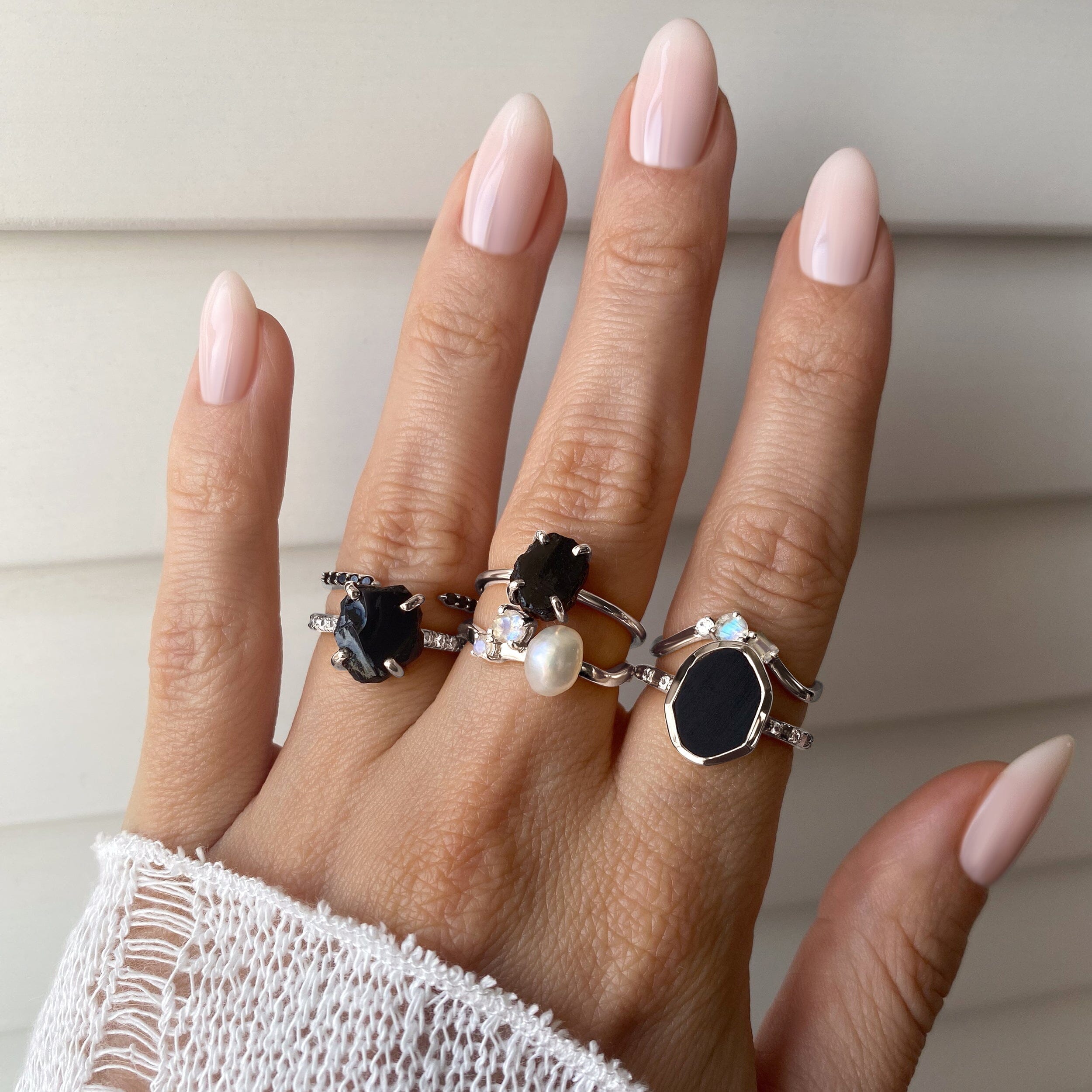 Black Spinel Ring - Twinkling Band、mySite、hinf8tx79