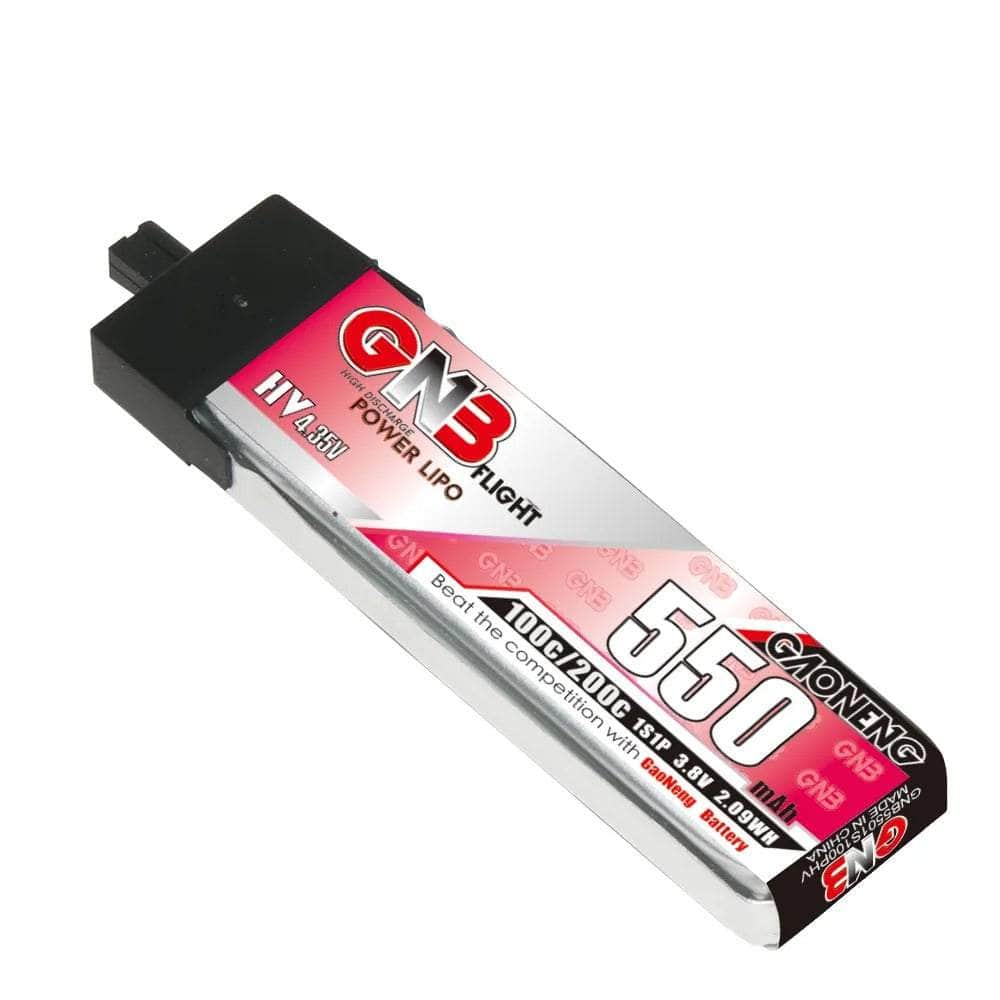  Gaoneng GNB 3.8V 1S 550mAh 100C LiHV Whoop/Micro Battery w/ Plastic Head - A30、mySite、merchandisen