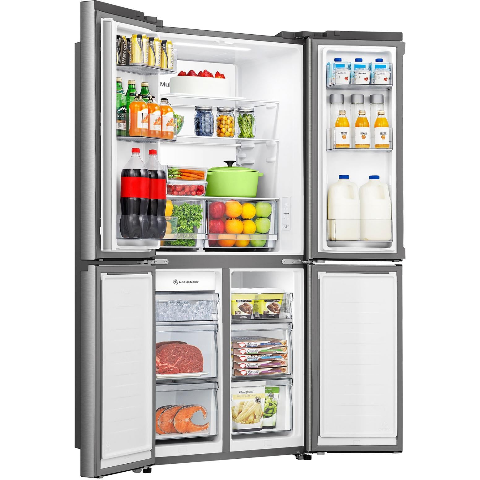 Hisense HRCD483TSW 483L PureFlat Slim French Door Fridge (Silver)、mySite、camillekostekn