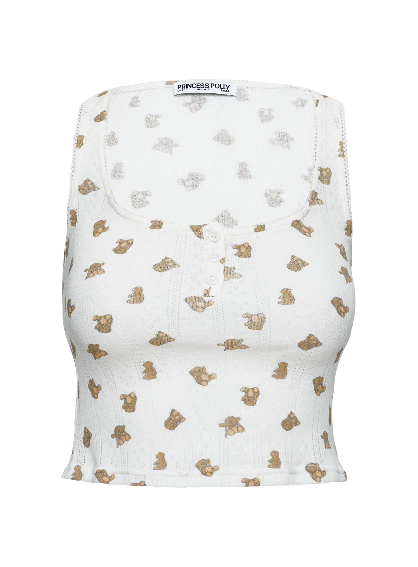 Sleepytea Pointelle Sleep Tank Top Multi、mySite、solidvoid