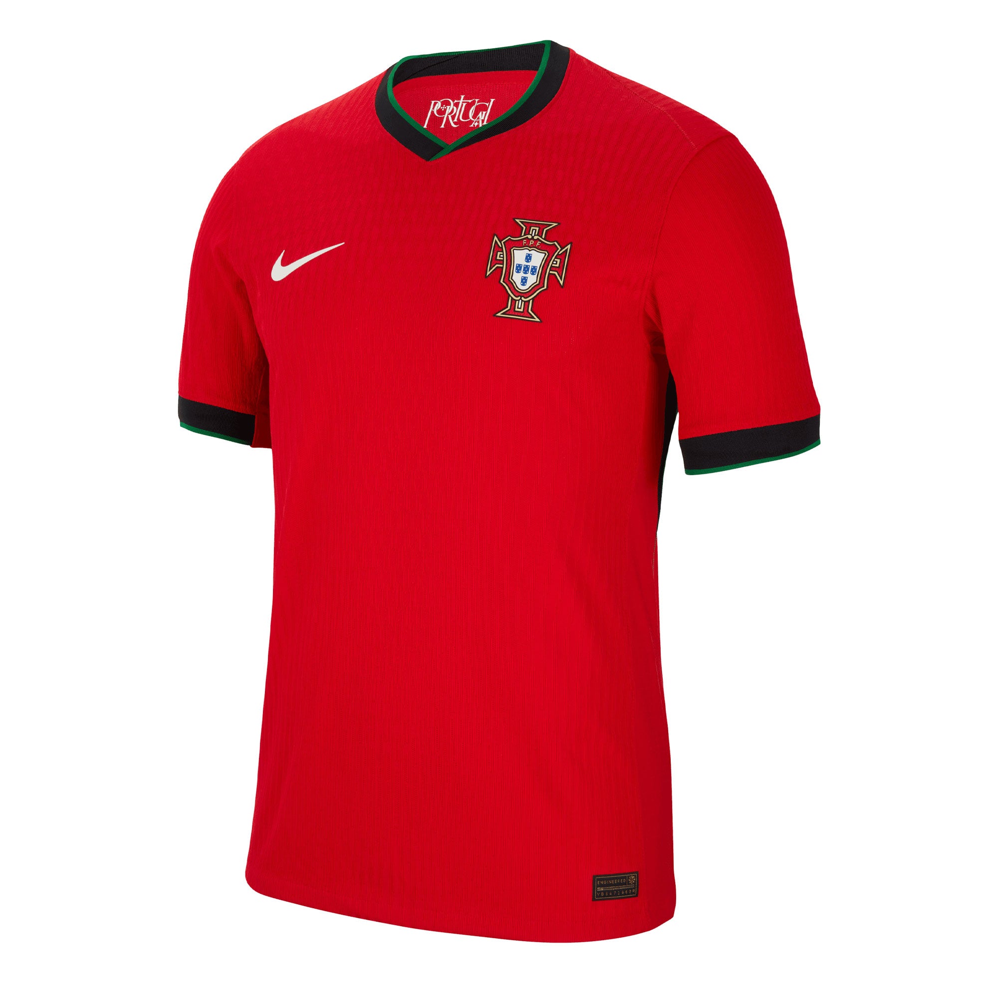 Nike Men's Portugal 2024/25 Dri-FIT ADV Home Jersey Red/Green、mySite、noshort