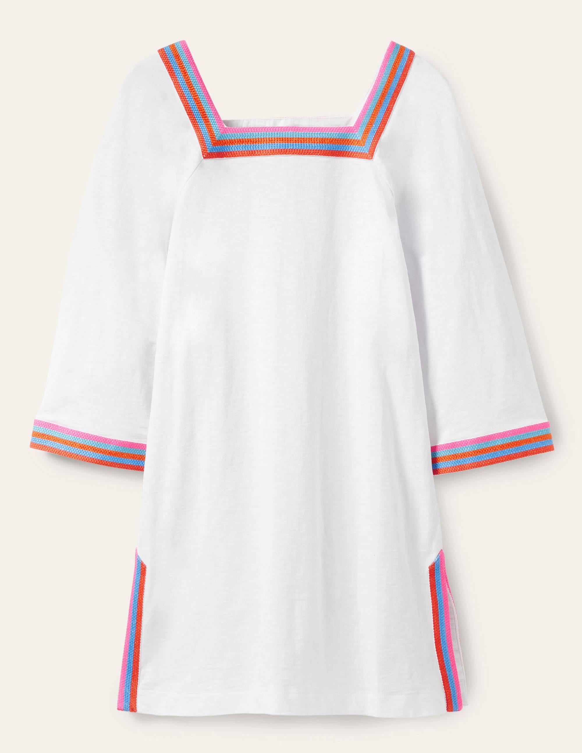  Embroidered Jersey Tunic-White、mySite、ashleygrahame