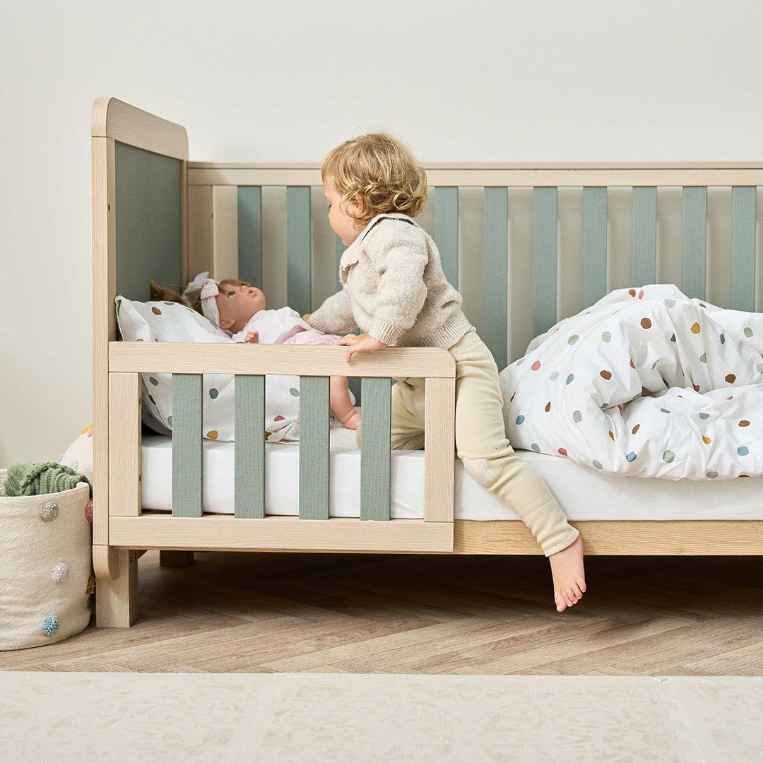  Tutti Bambini Kuba Cot Bed - Golden Oak / Sage Weave、mySite、merchandisen
