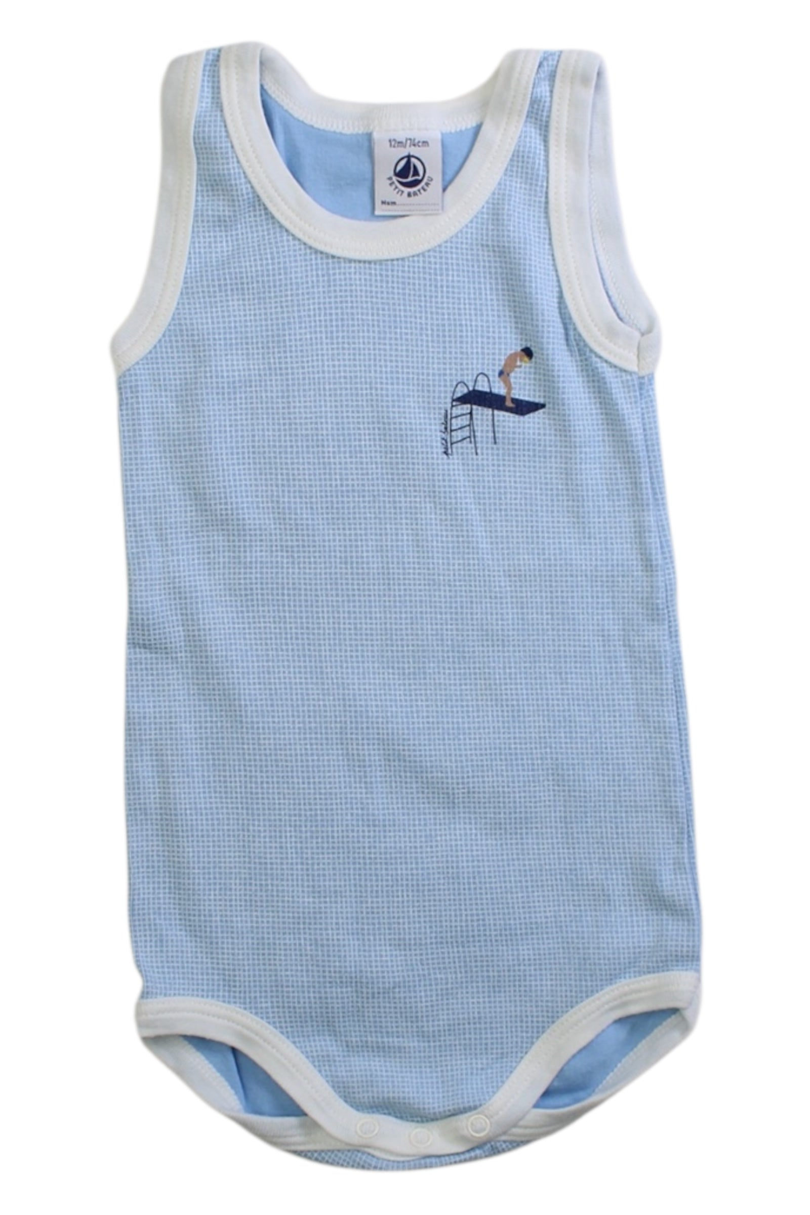 Petit Bateau Sleveless Bodysuit 6-12M、mySite、g9winljtr