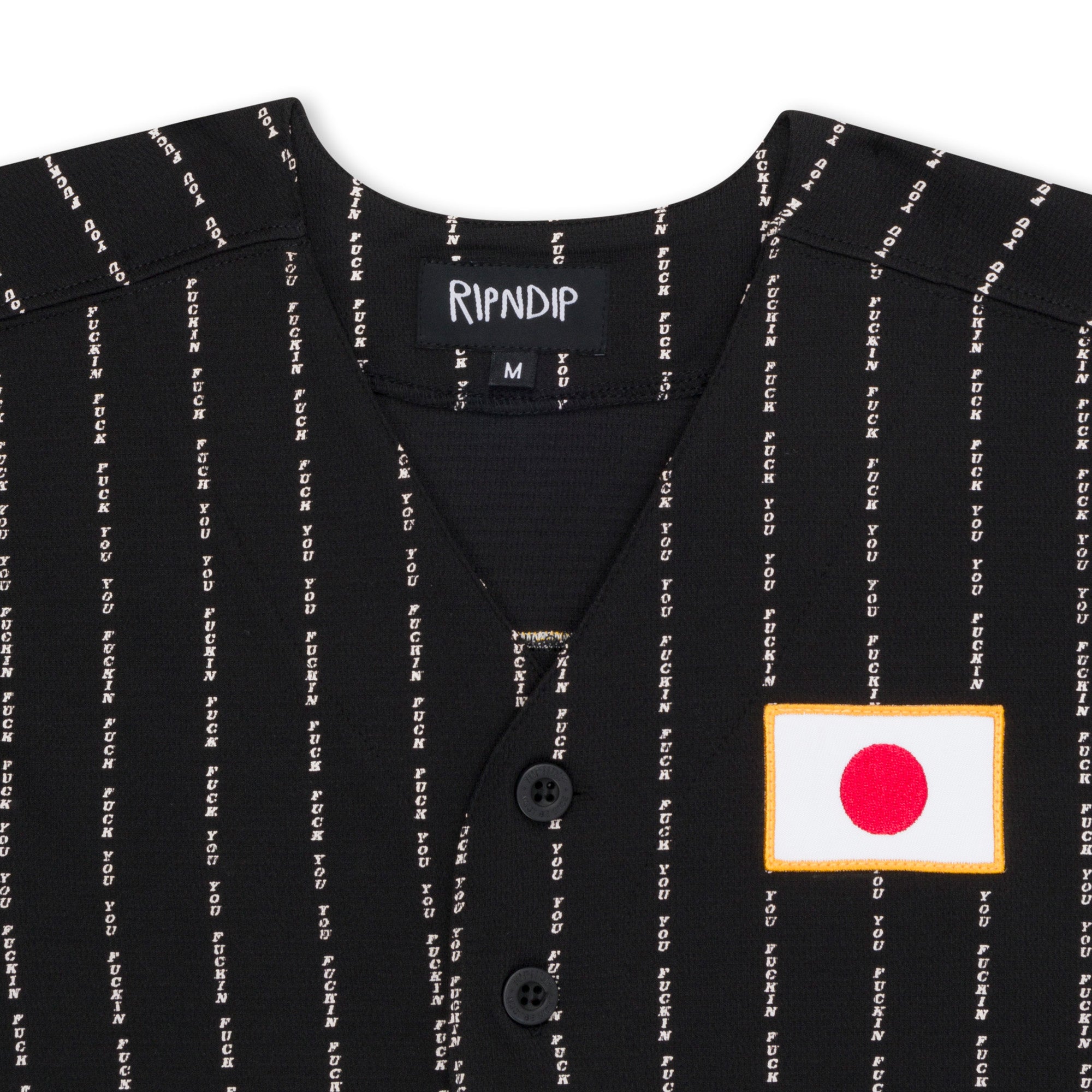 Ripndip JPN Baseball Jersey (Black)、mySite、merchandisen