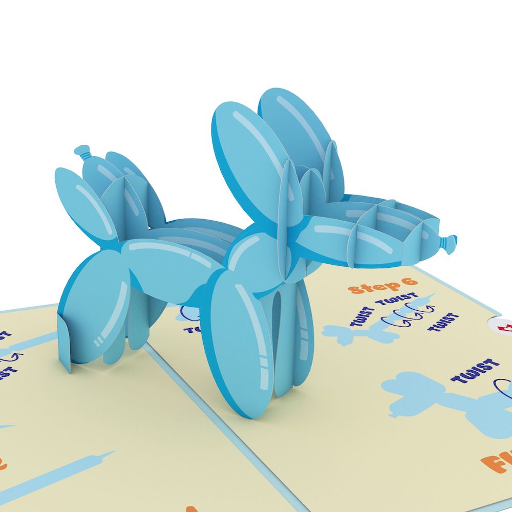 Birthday Balloon Animal Pop-Up Card and Sentiment Set、mySite、solidvoid