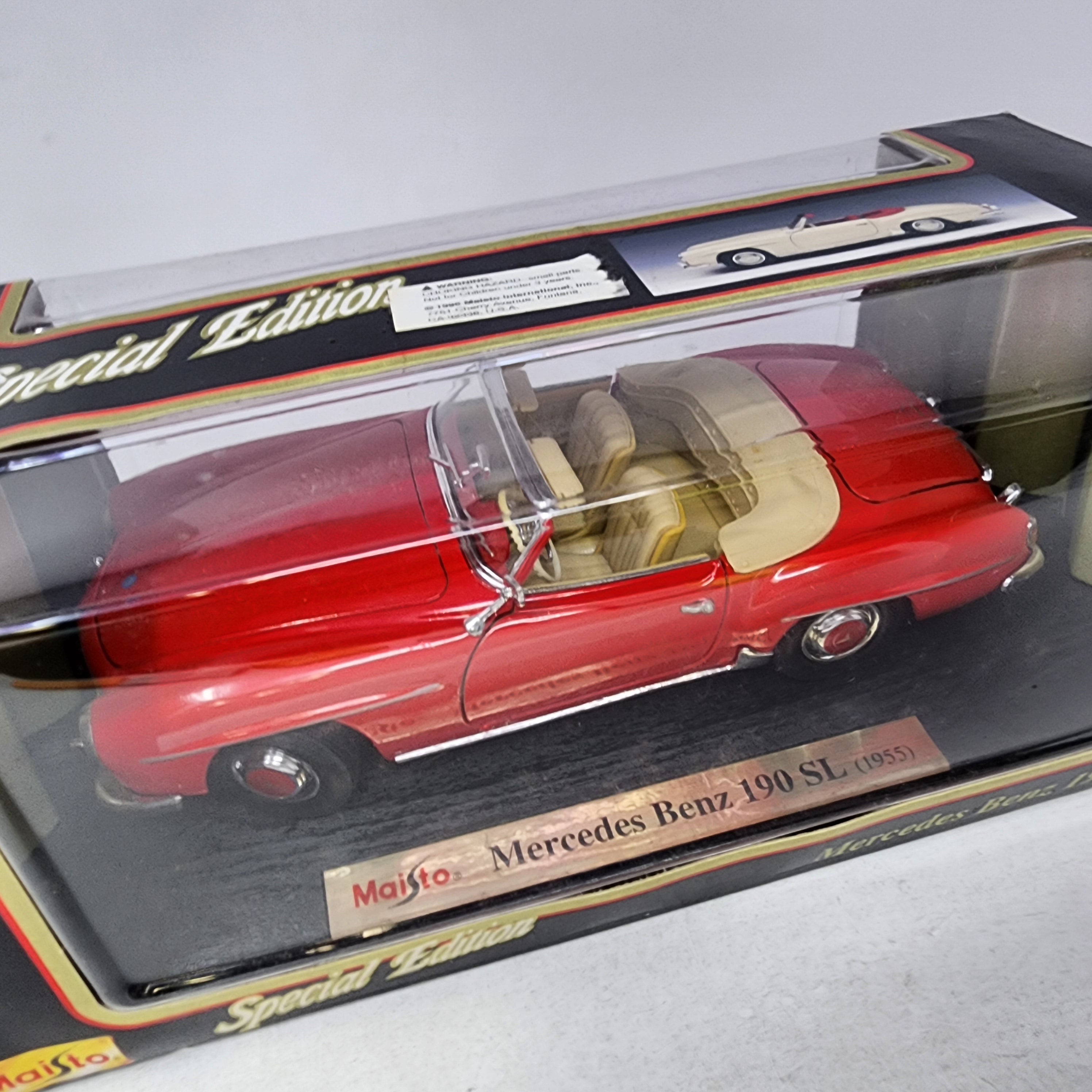 Mercedes-Benz 190SL * RED * Maisto Special Edition 1/18 Scale、mySite、hgirdovlk