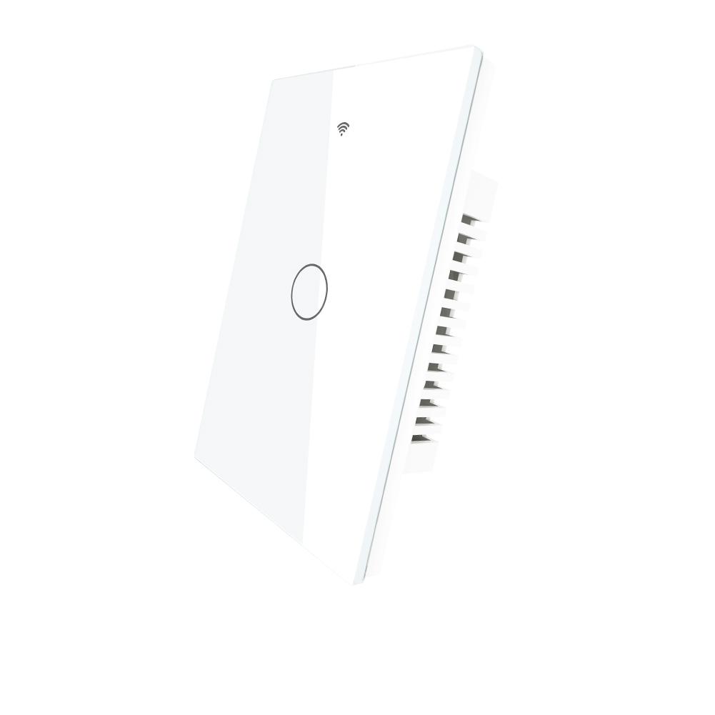 WiFi RF433 Smart Light Wall Touch Switch Single Pole 1/2/3/4 Gang US 220V、mySite、fannypackpong