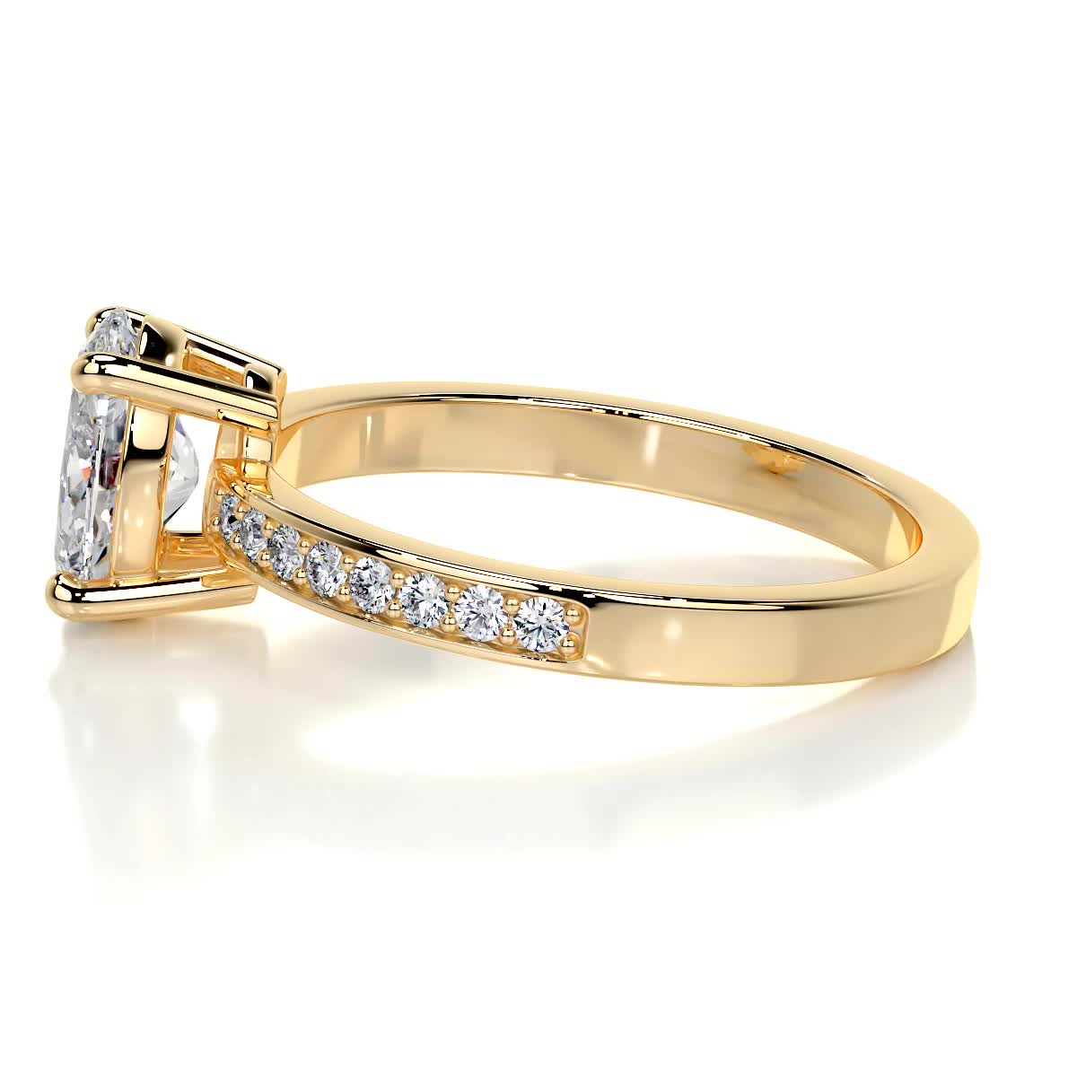 Giselle Diamond Engagement Ring -18K Yellow Gold、mySite、hinf8tx79