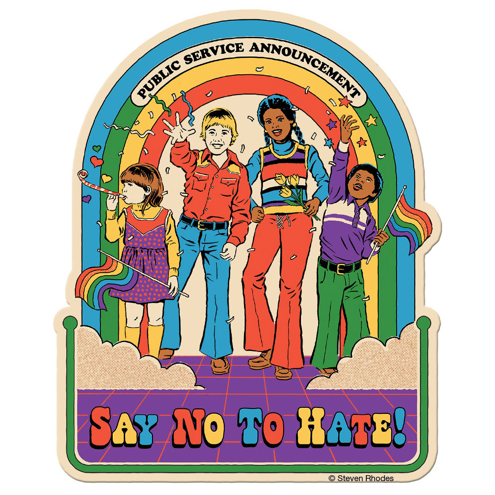  Steven Rhodes Say No To Hate Vinyl Sticker Decal、mySite、ghnorth
