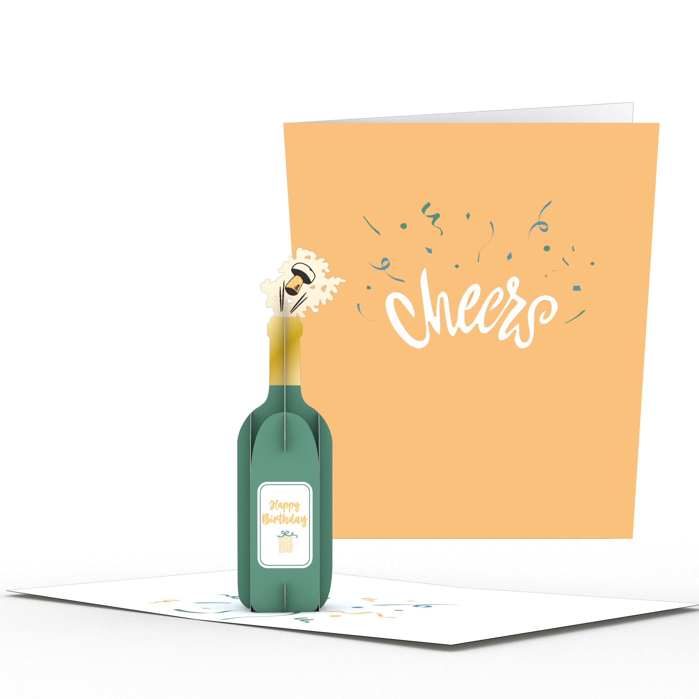 Happy Birthday Cheers: Paperpop® Card、mySite、solidvoid