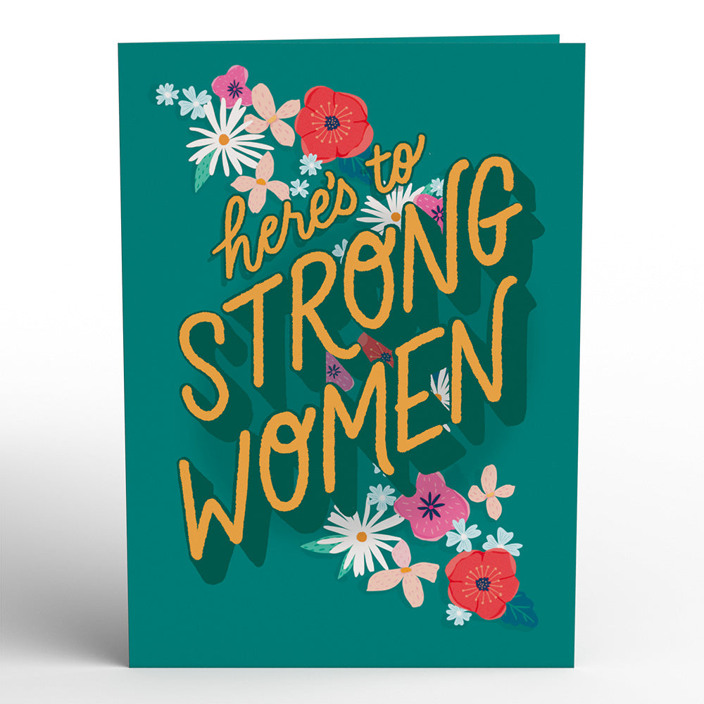 Here's to Strong Women Pop-Up Card、mySite、solidvoid