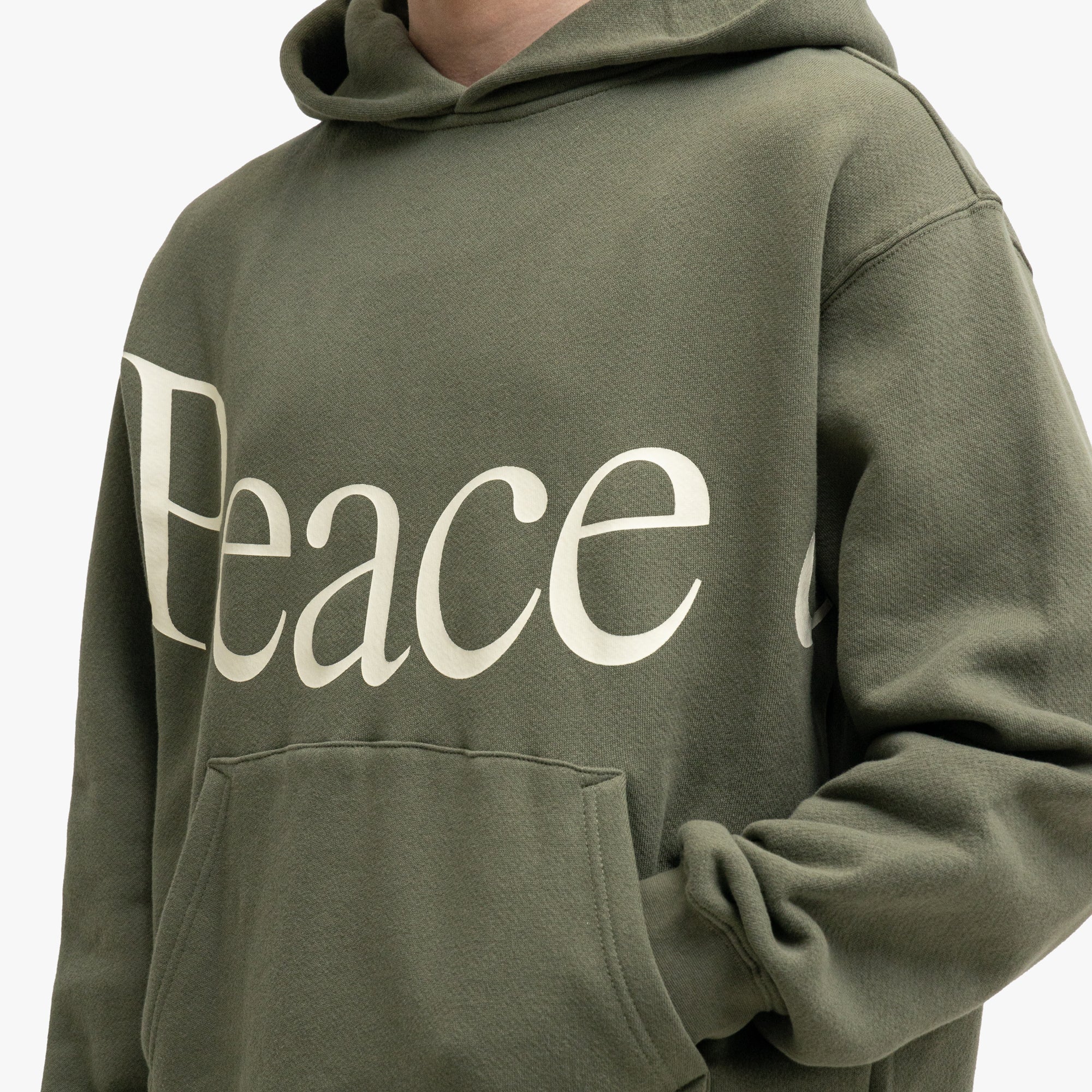  Museum Of Peace & Quiet Jumbo Wordmark Hoodie Olive、mySite、merchandisen