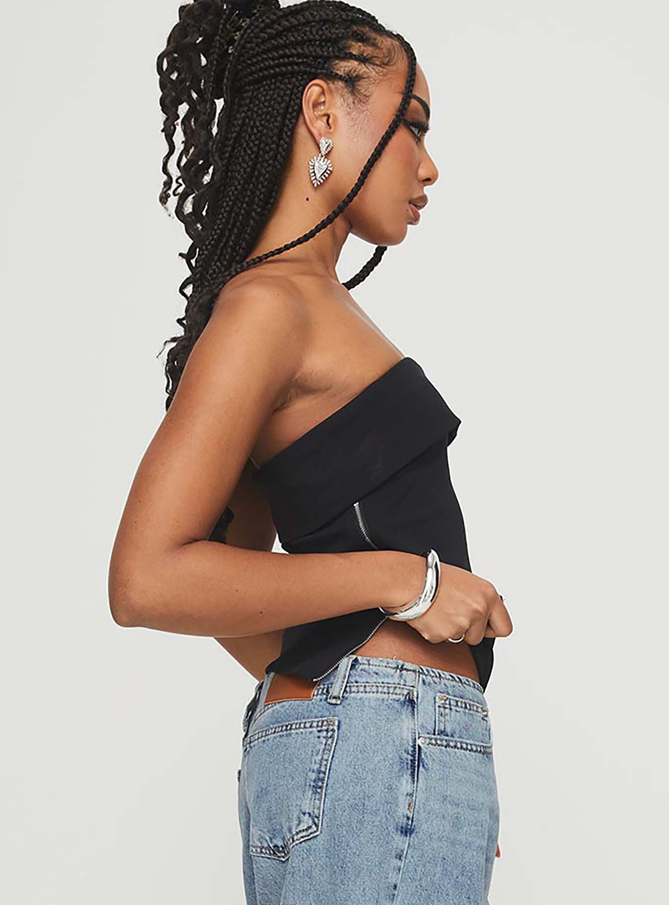 Matza Strapless Top Black、mySite、solidvoid