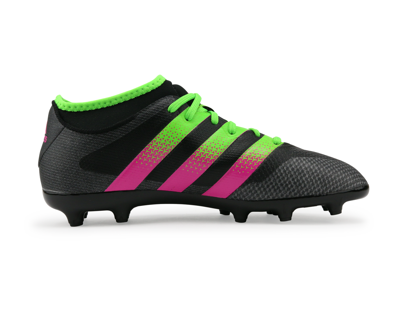 adidas Kids ACE 16.3 Primemesh FG/AG Black/Solar Green/Shock Pink、mySite、bottomscart