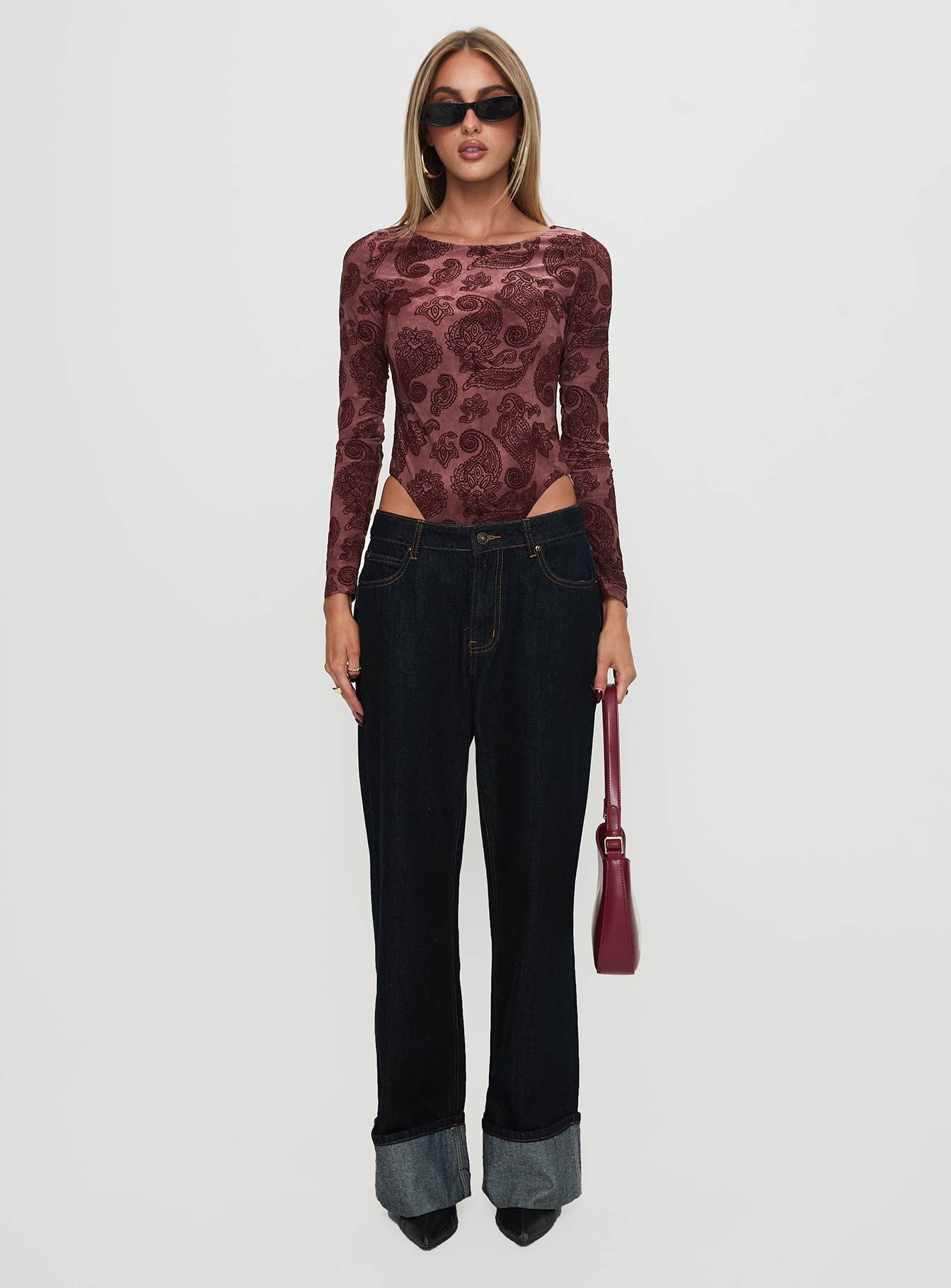 Spruce Bodysuit Red Paisley、mySite、solidvoid