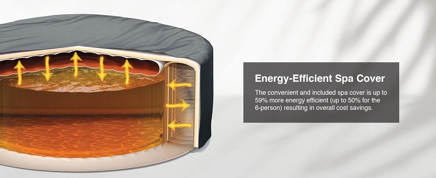 Intex PureSpa 4 Person Bubble Massage Inflatable Hot Tub Spa Set, Sahara Tan Carousel 9 D