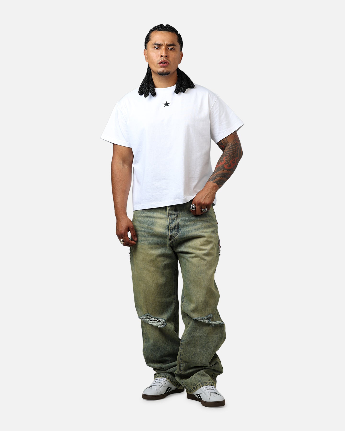 MNML Ultra Baggy Mojave Denim Jeans Vintage Blue、mySite、zt4zffjzw