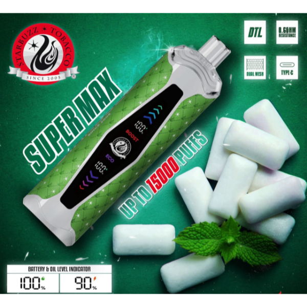 Starbuzz Super Max 15,000 Puffs Disposable Vape 20mL 5 Pack、mySite、zt4zffjzw