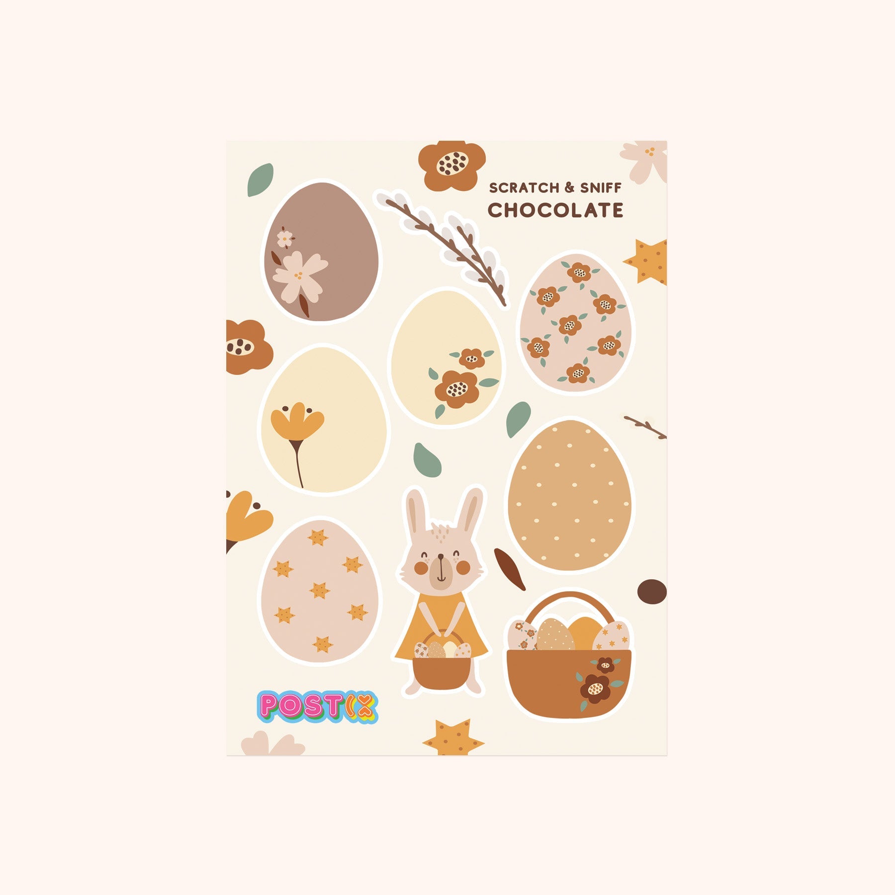  Chocolate Eggs Scratch and Sniff Sticker Sheet、mySite、ghnorth