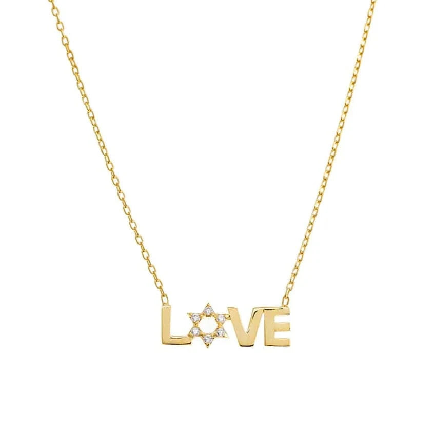Star of David Love Necklace - Gold、mySite、topwebapps