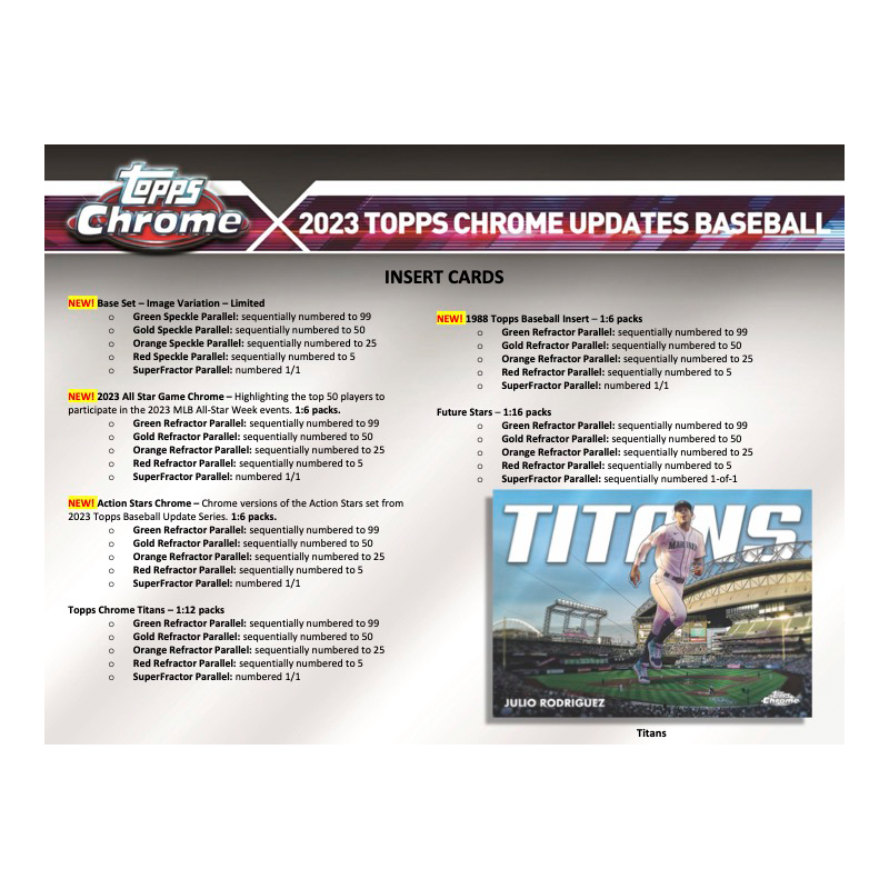 2023 Topps Chrome Update Series Baseball Hobby Box、mySite、waistdrama