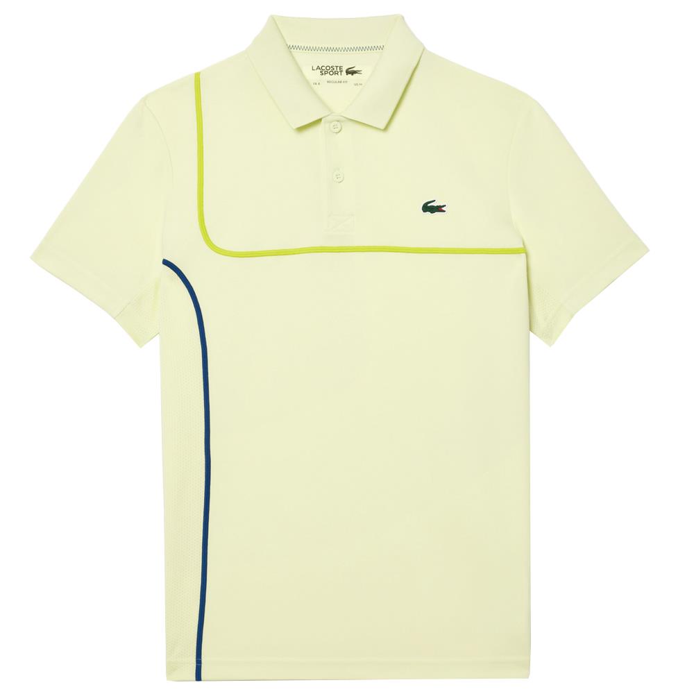 Lacoste Men's Ultra Dry Pique Tennis Polo - Pollen Yellow