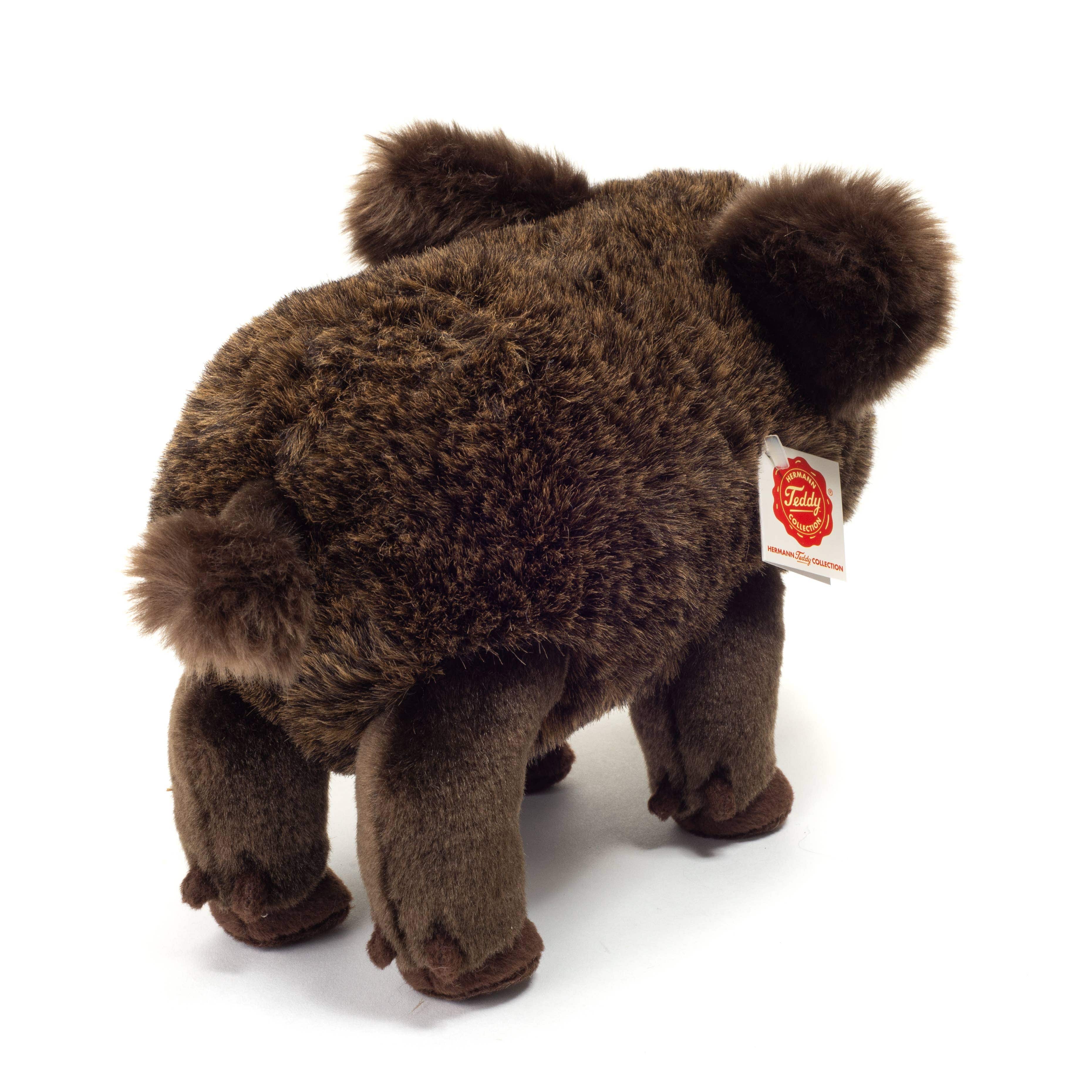 European Wild Boar 30 cm Fluffy Plush Animal by Teddy Hermann、mySite、g9winljtr
