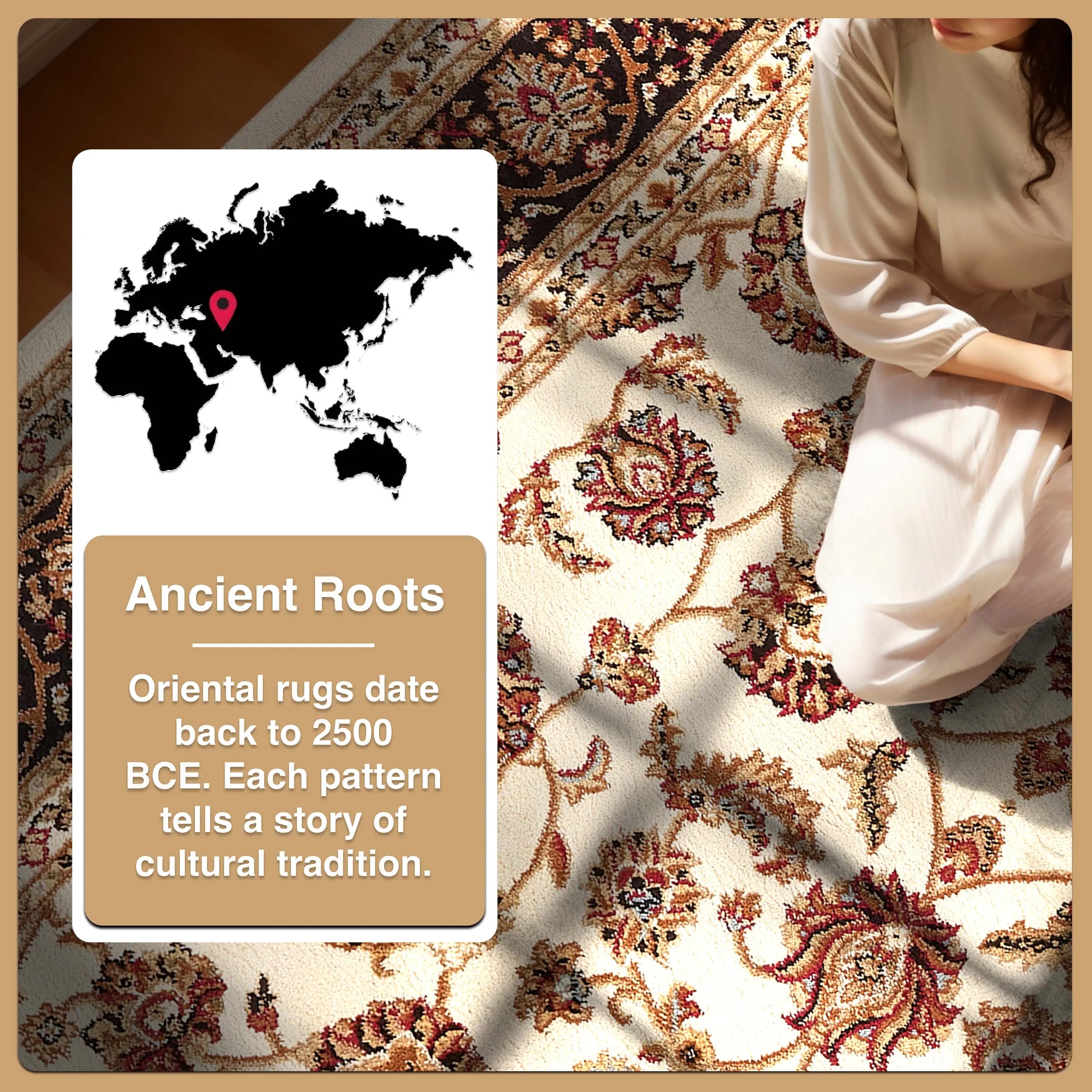 Sarouk Ivory Traditional Rug、mySite、gigharbornorthrealestate