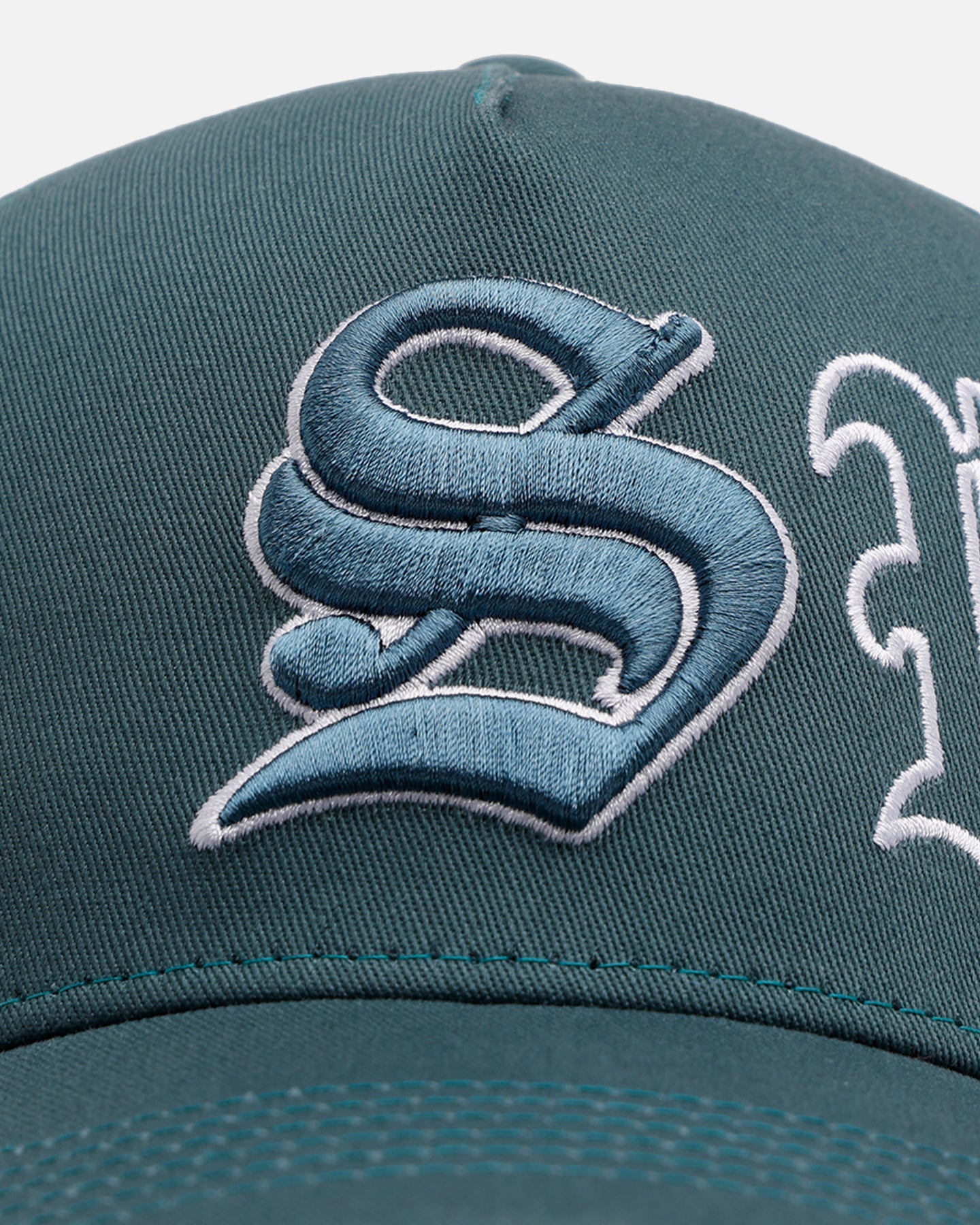 Sworn To Us Outlined Poetry Snapback Dark Teal、mySite、zt4zffjzw