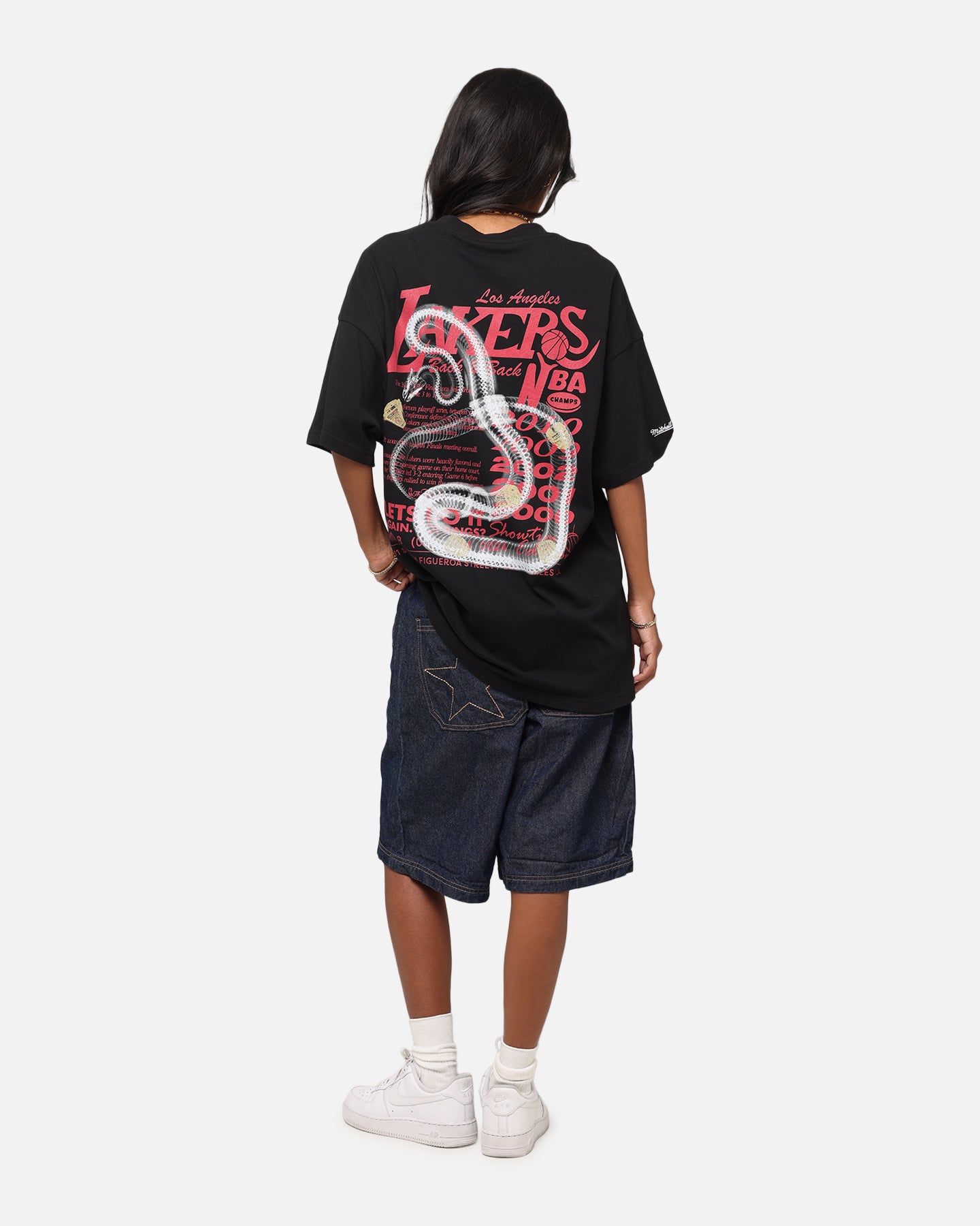 Mitchell & Ness Los Angeles Lakers Radiograph Gold Rings T-Shirt Faded Black、mySite、zt4zffjzw