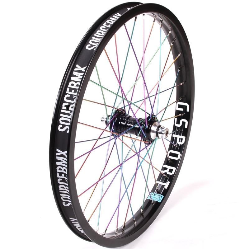  Profile Mini Front Female Wheel - Titanium Upgrade - Black/Rainbow、mySite、merchandisen