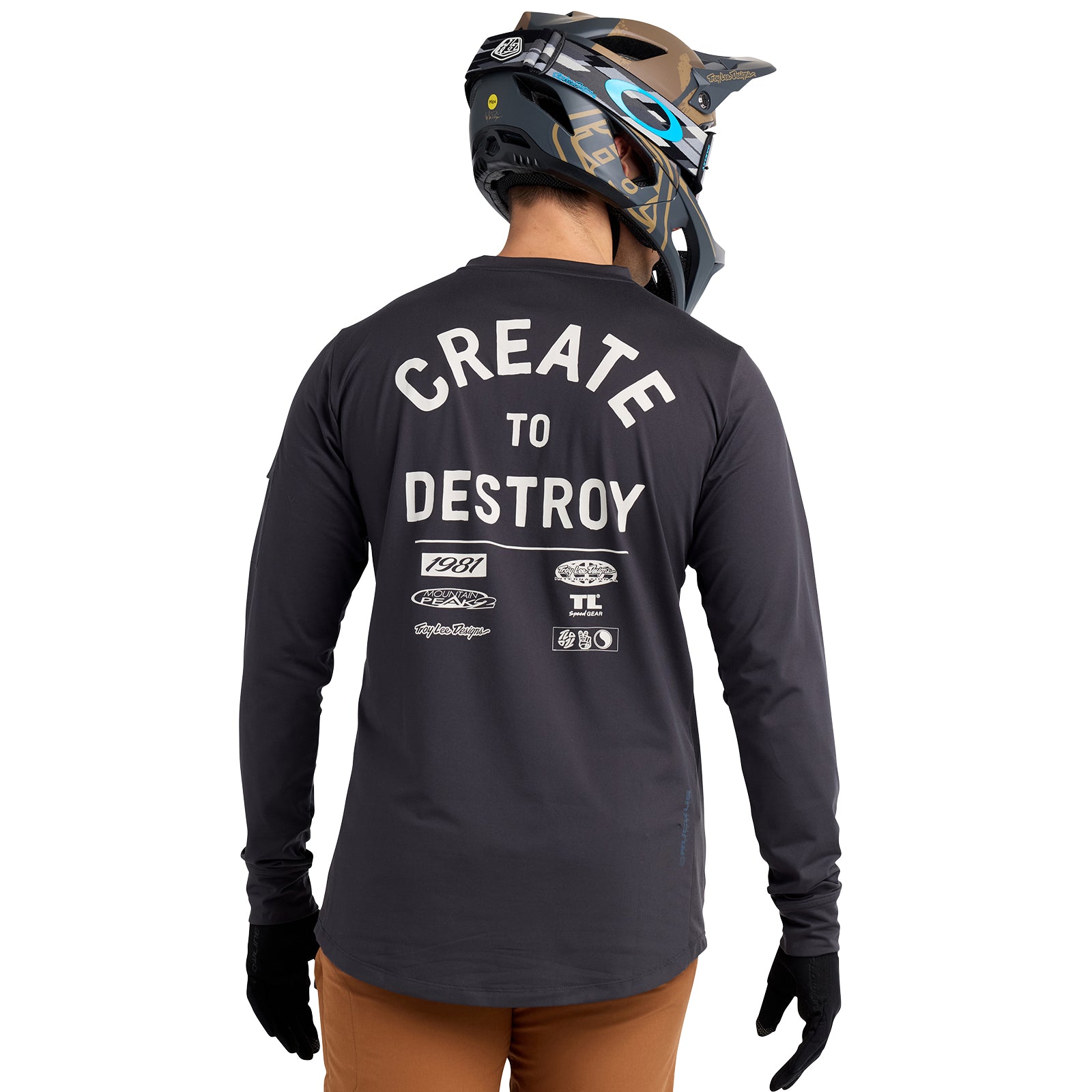 Ruckus Long Sleeve Ride Tee Destroy Carbon、mySite、dreamappss